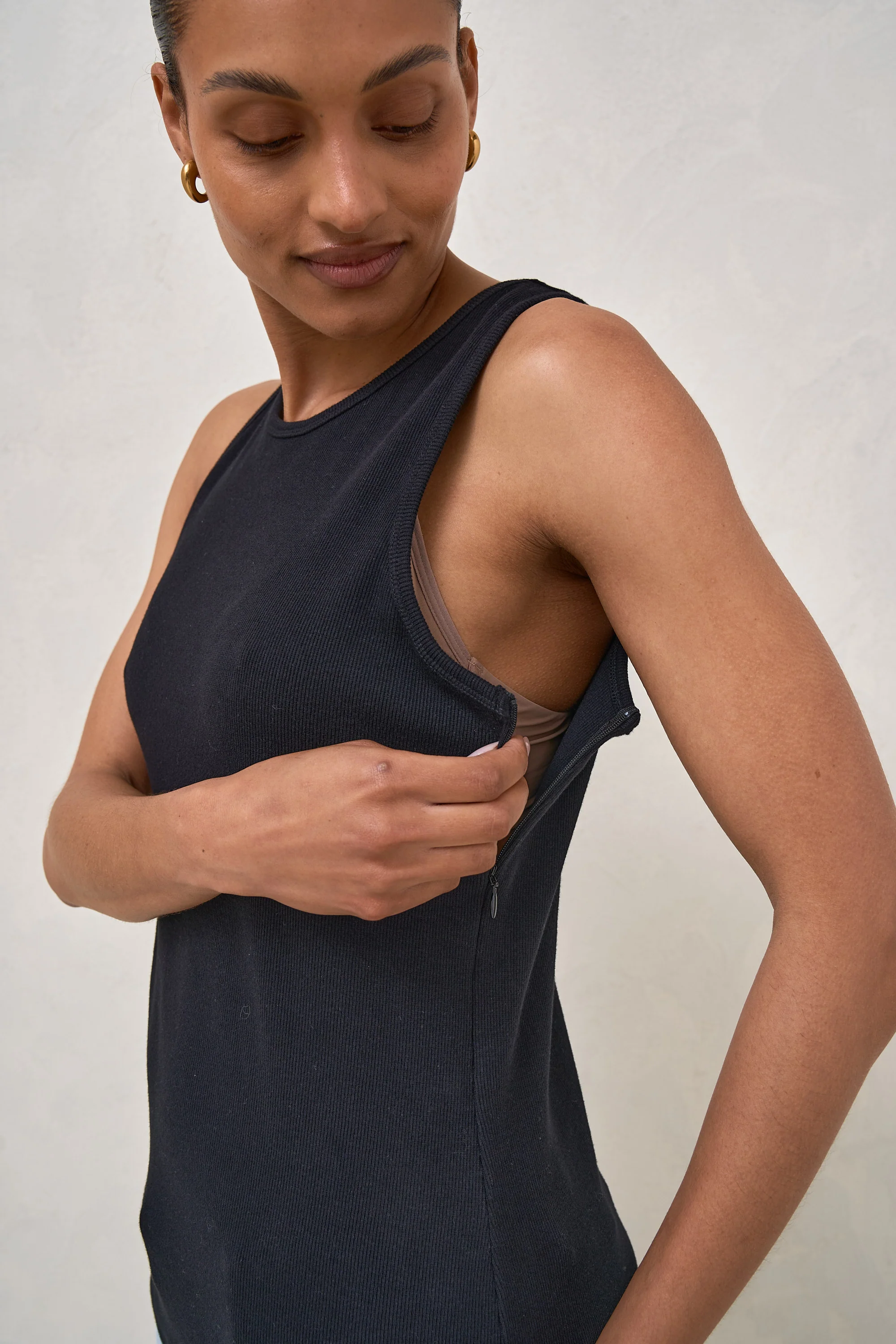 Something Else Nursing Tank - Black - Image 10