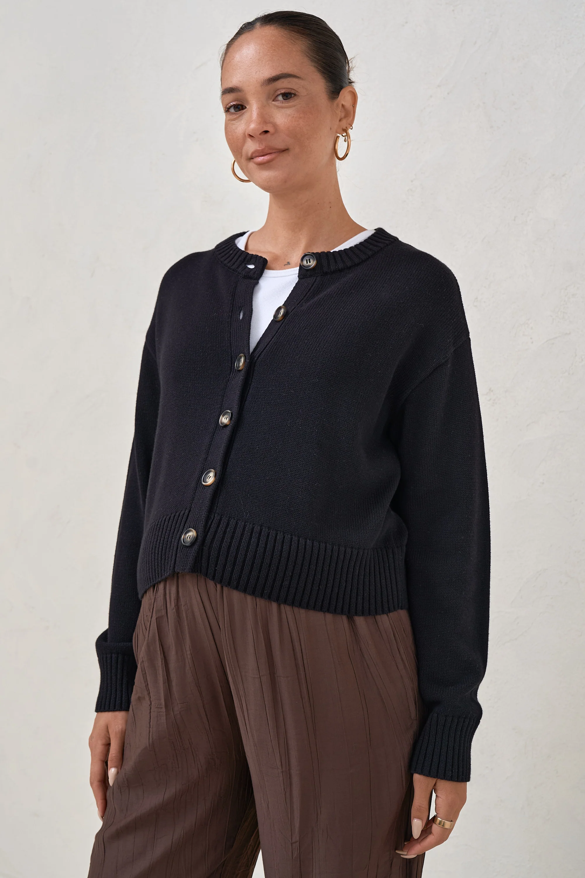 Live Light Cardigan - Black - Image 5