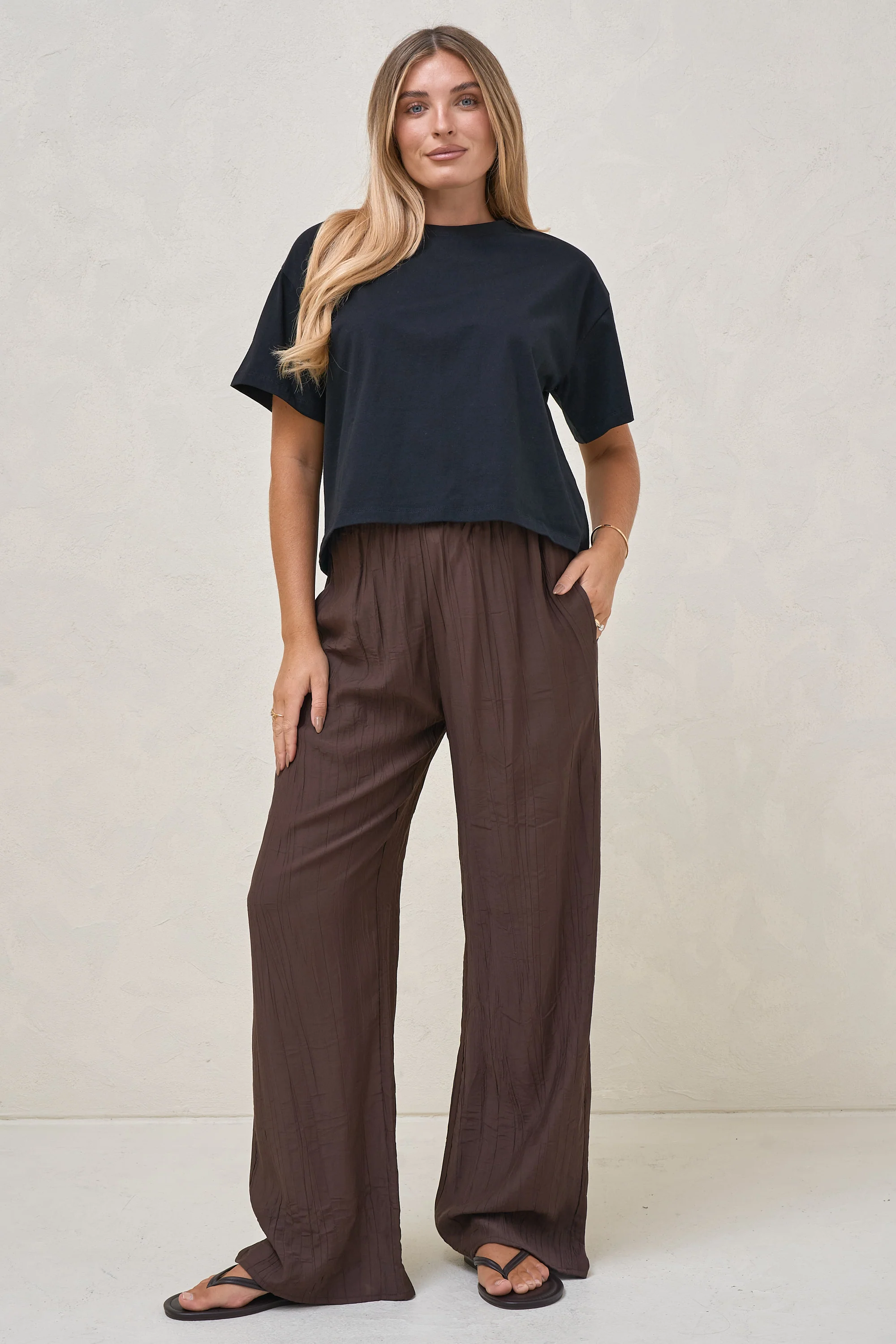 Basic Instincts Crop Tee - Black - Image 5