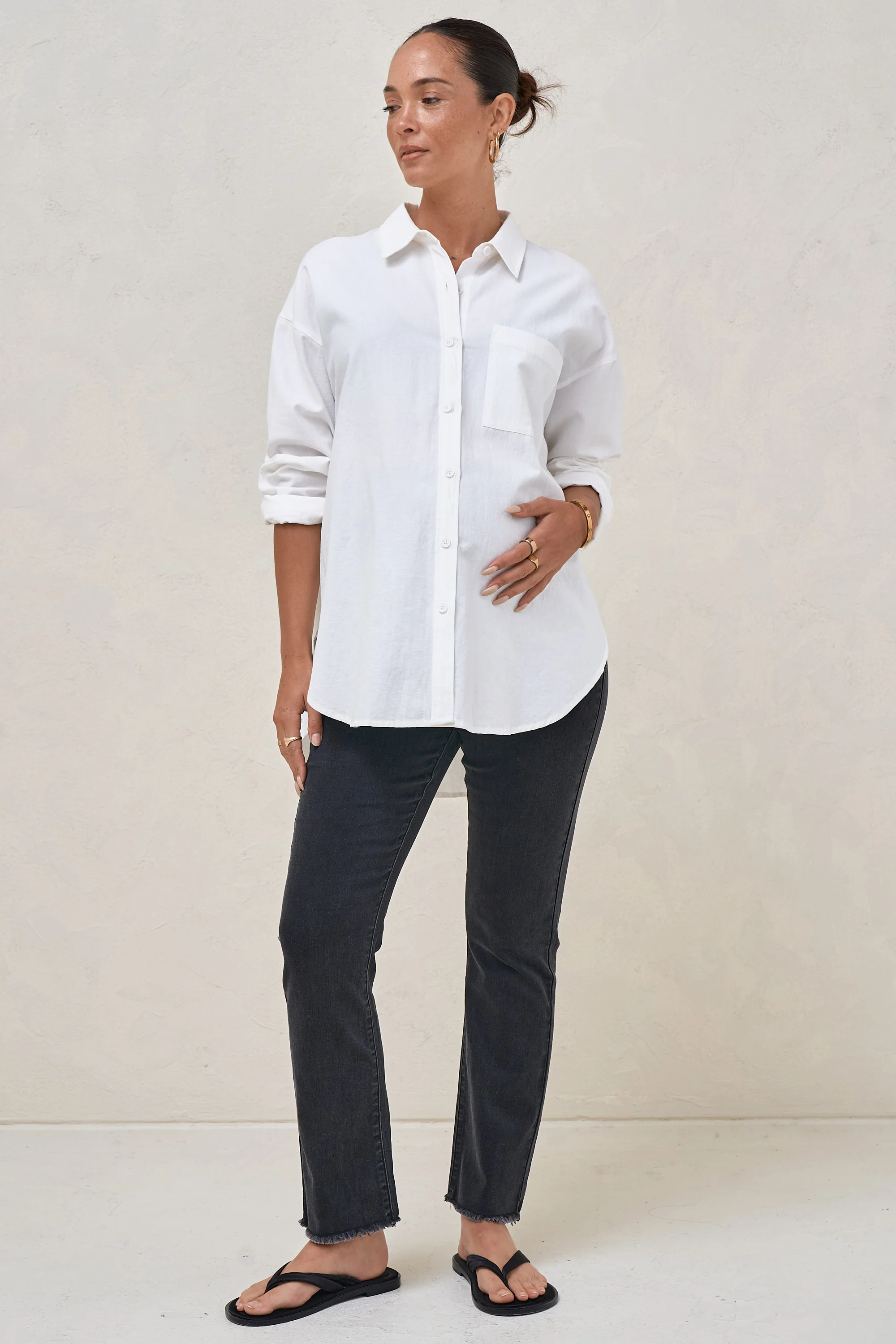 As It Was Kick Flare Maternity Jean* - Image 5
