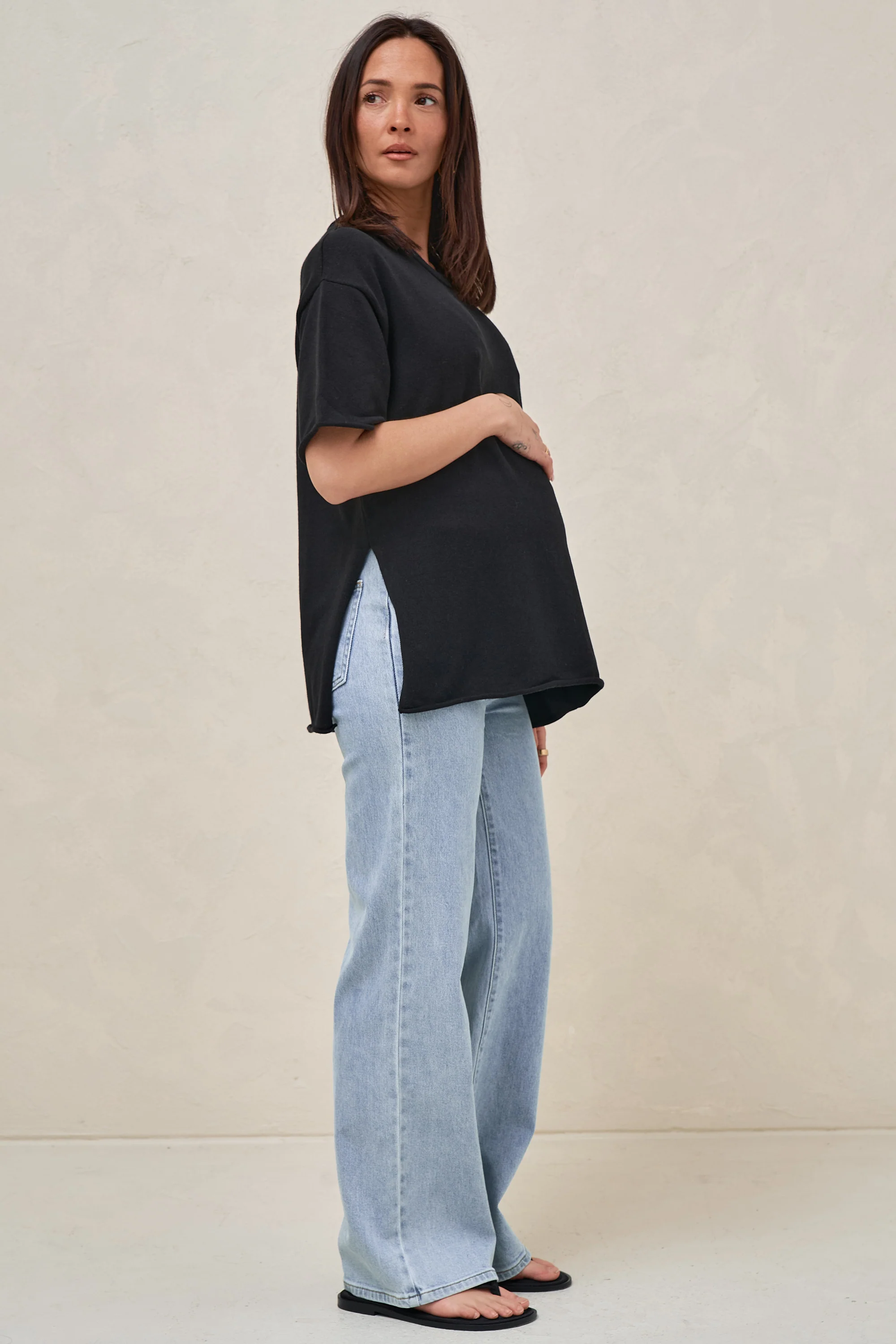 Cloud Nine Knit Tee - Black - Image 3