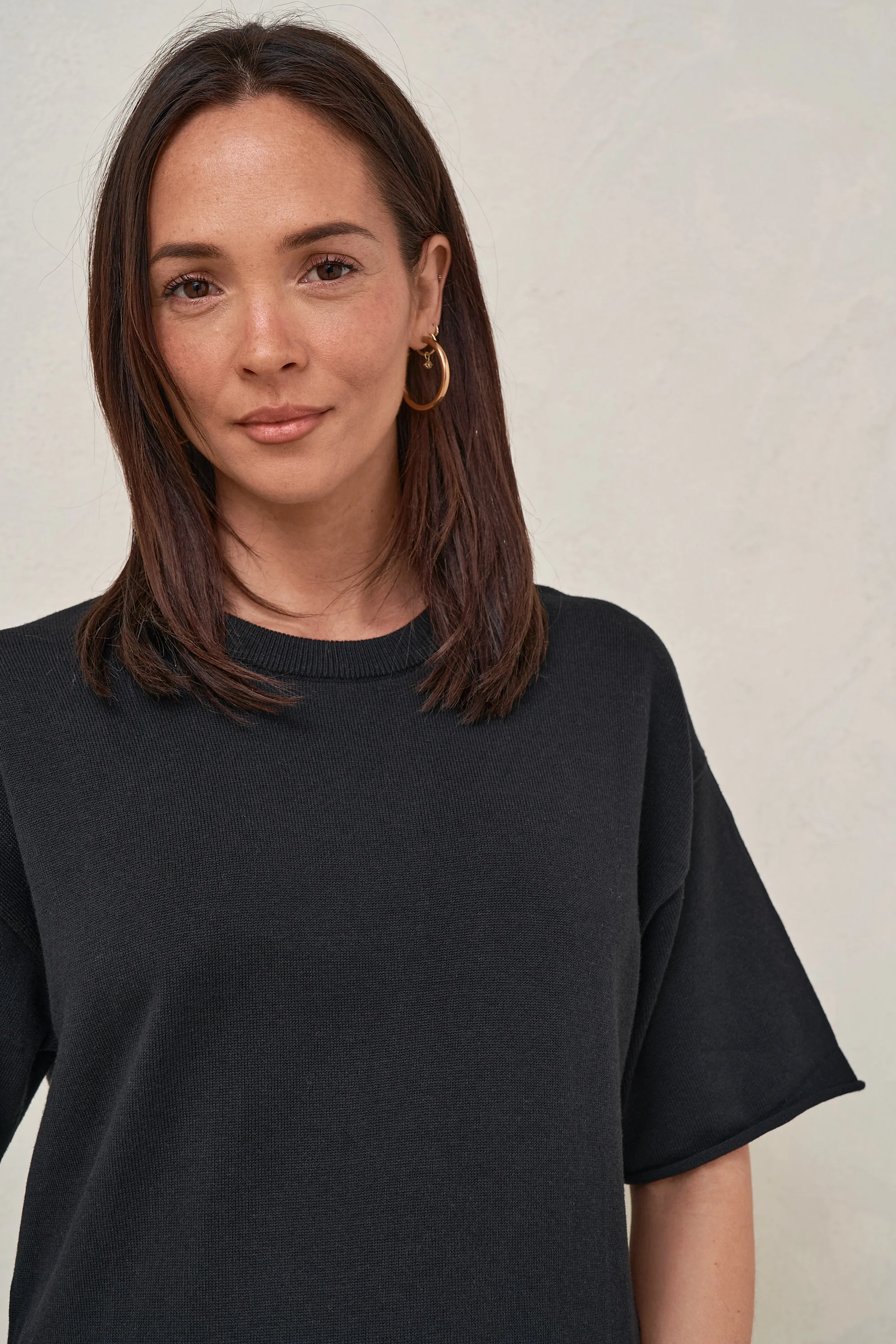 Cloud Nine Knit Tee - Black - Image 5