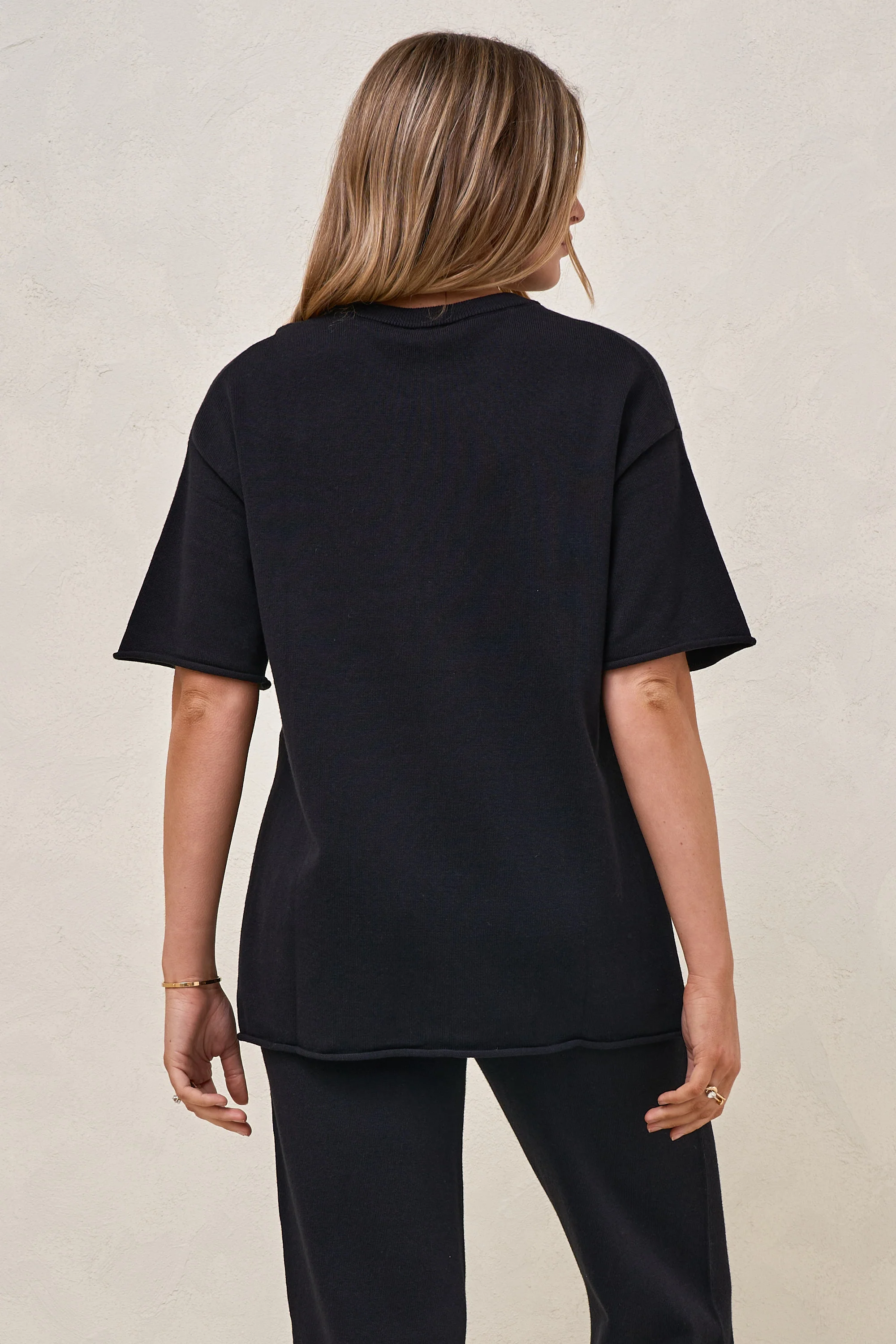 Cloud Nine Knit Tee - Black - Image 8