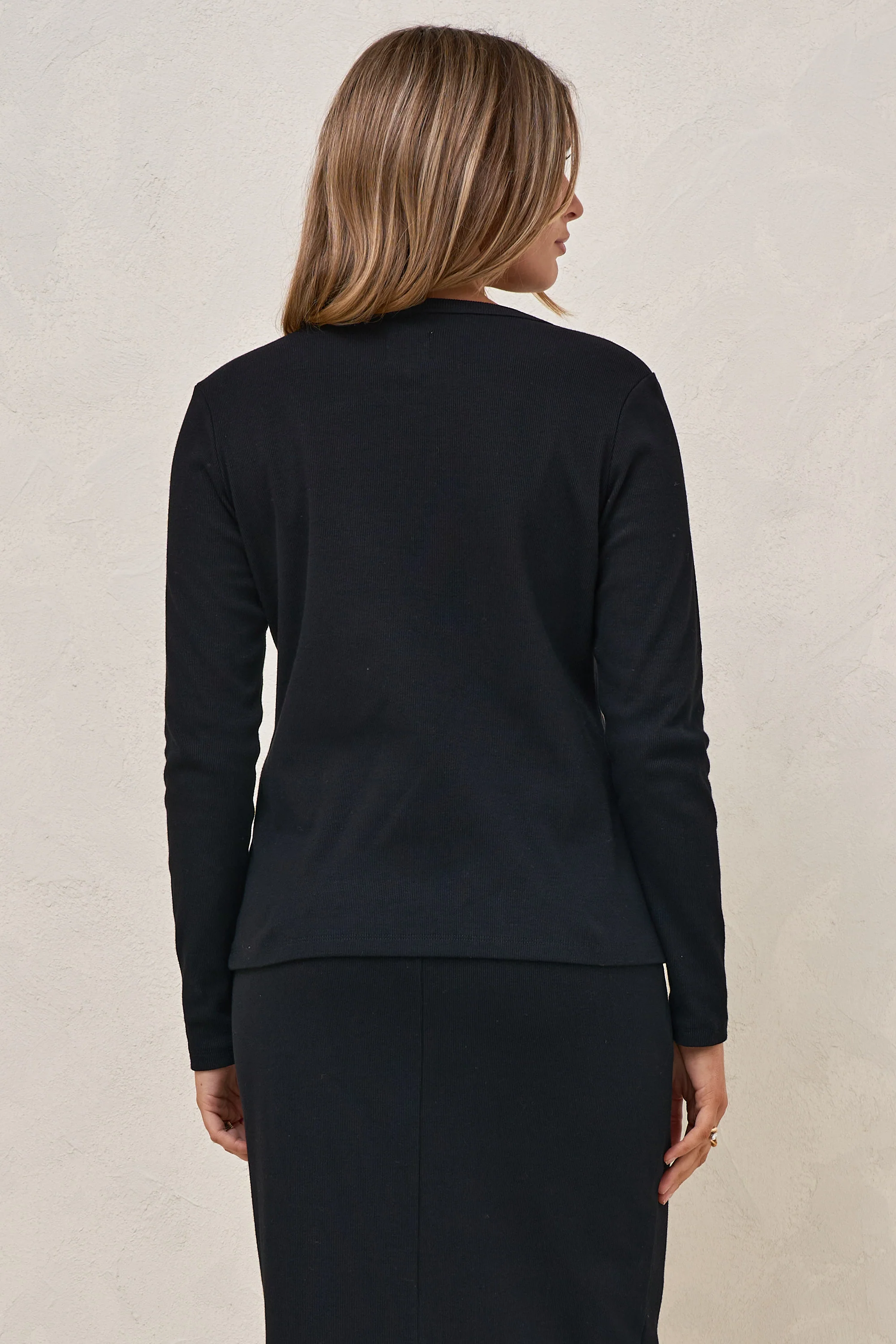 Storyline Long Sleeve Top - Black - Image 8