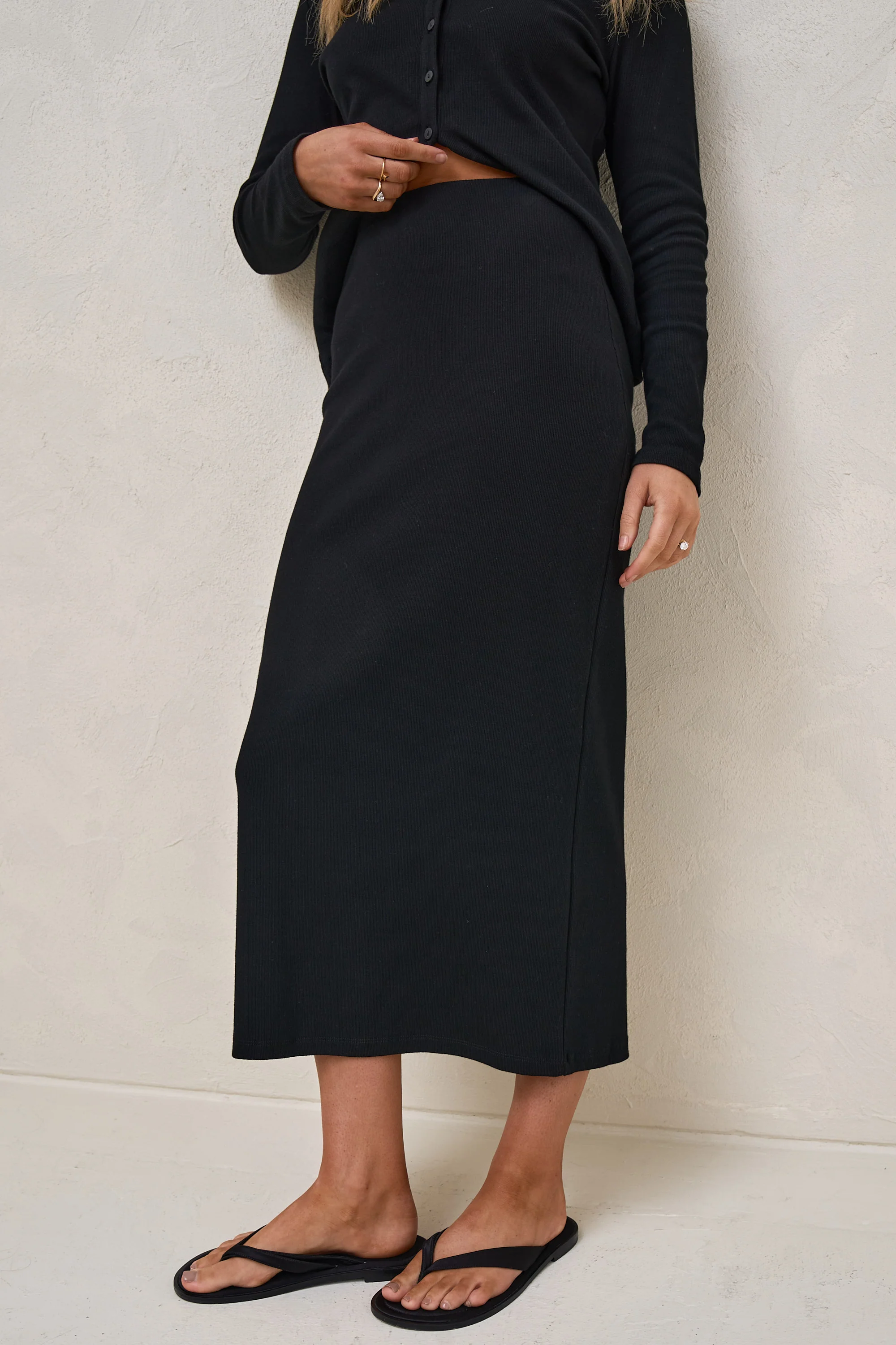 Storyline Midi Skirt - Black - Image 6