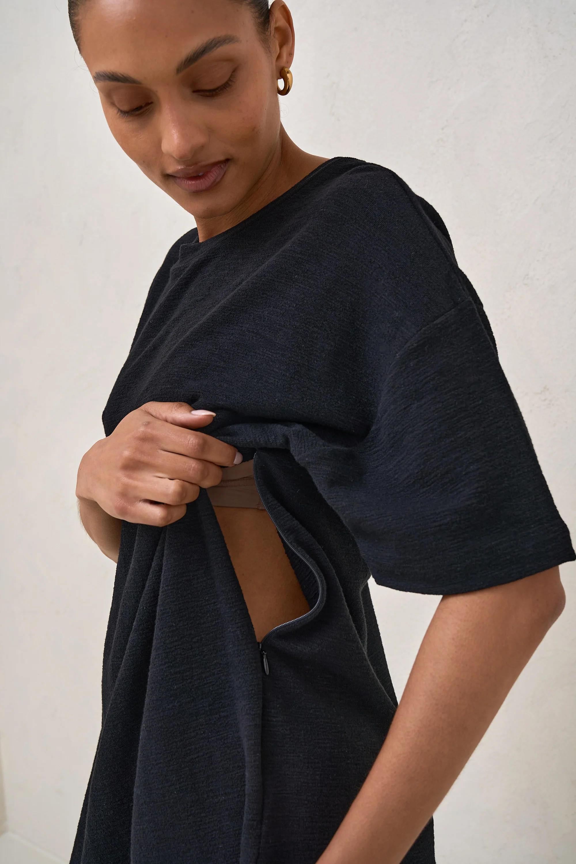 Whats Next Nursing Dress - Black - Image 10