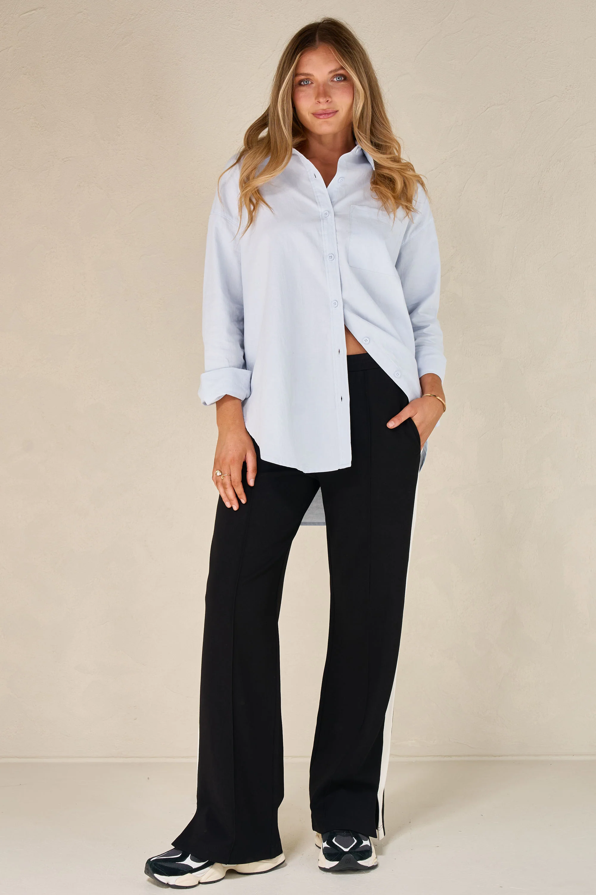 Like This Stripe Trackpant - Black* - Image 10