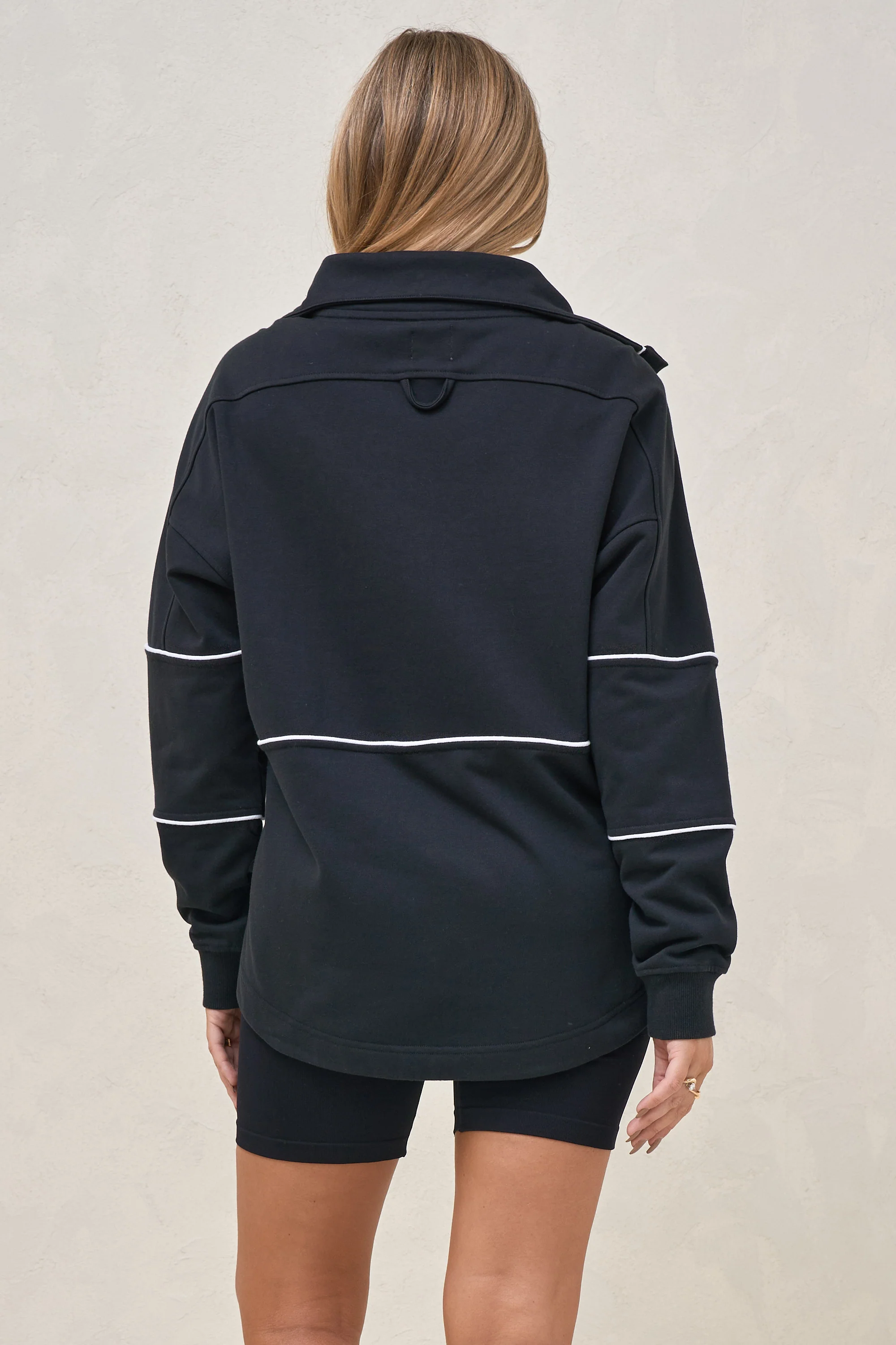 Over And Out Nursing Sweat - Blk/Wht - Image 3