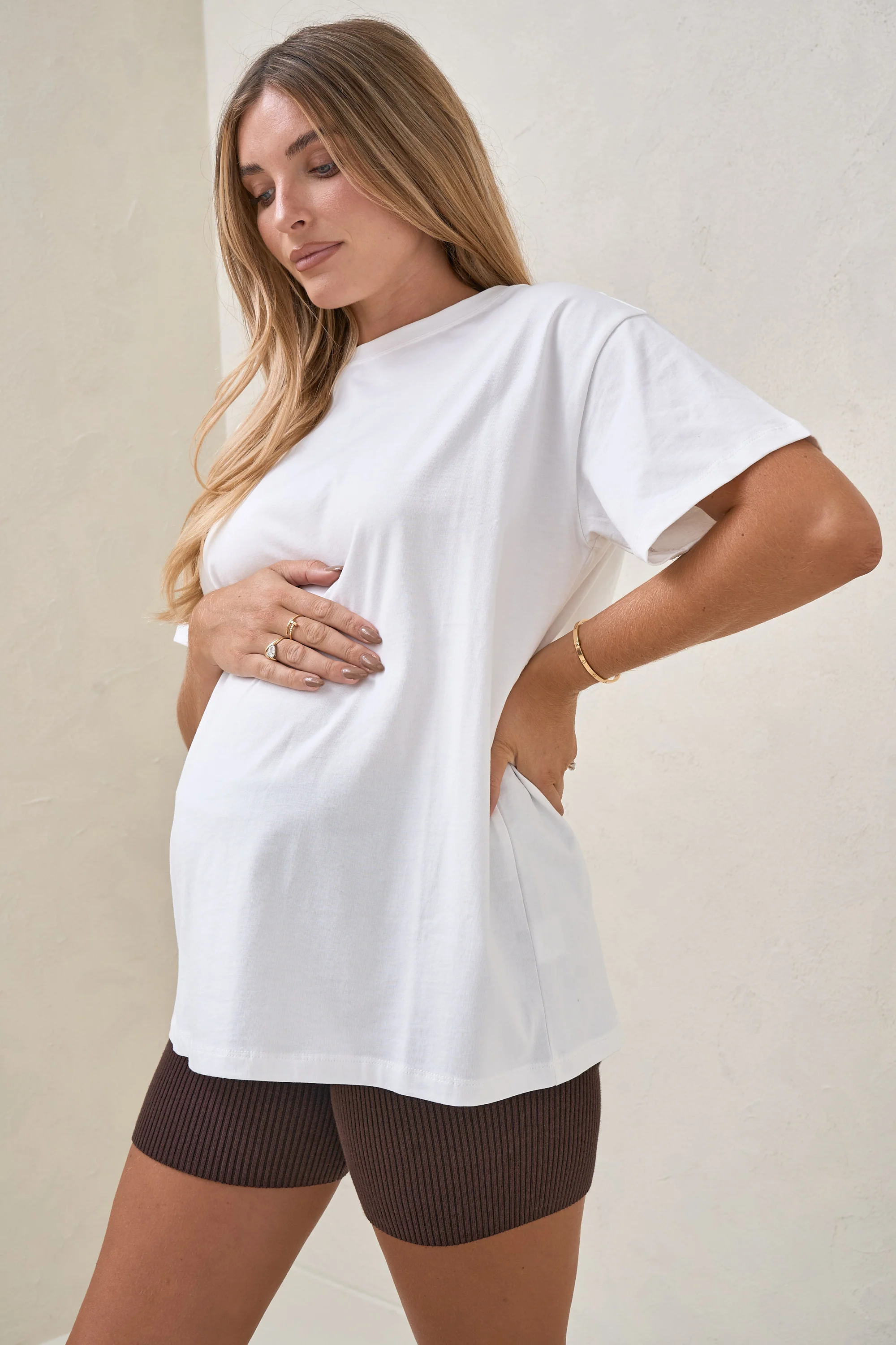 Basic Instincts Boxy Tee - White - Image 5