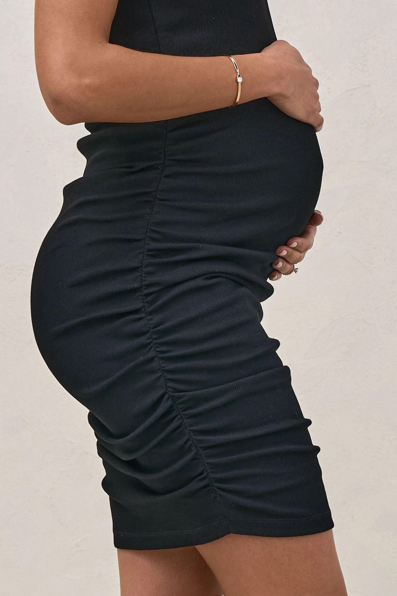 Real Love Rouched Dress - Black - Image 4
