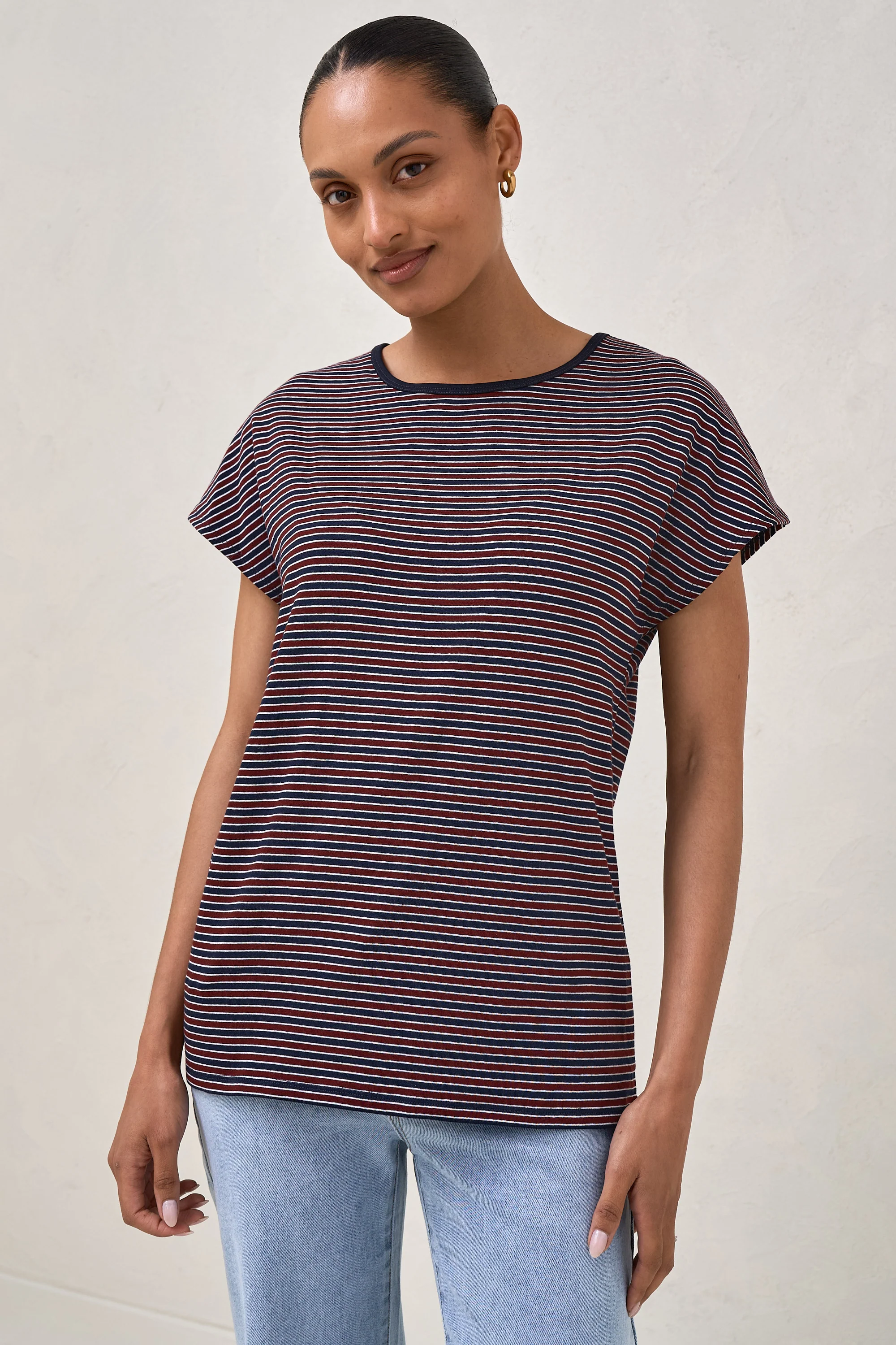 Minimalist Stretch Jersey Tee - Stripe - Image 6