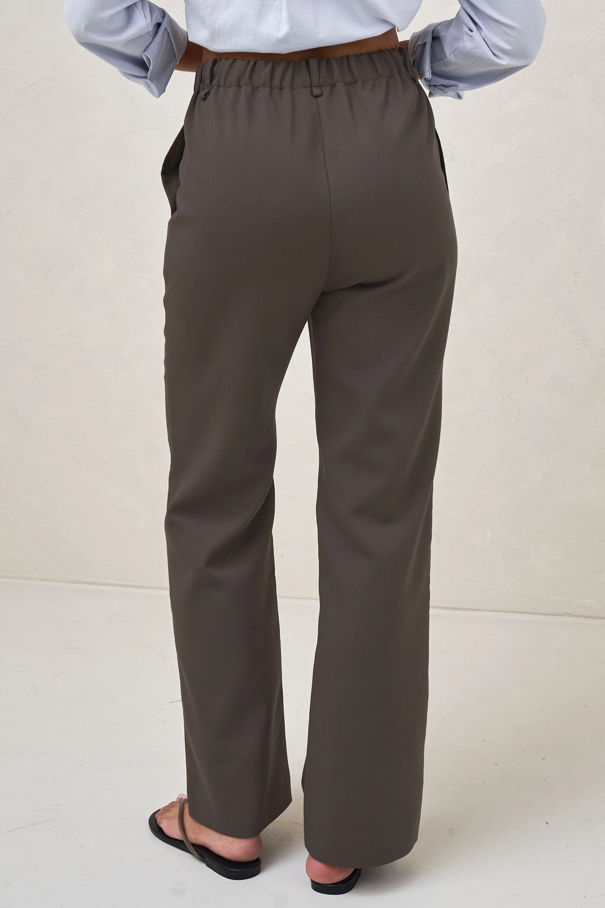 For Tomorrow Tailored Pant - Chocolate* - Image 3
