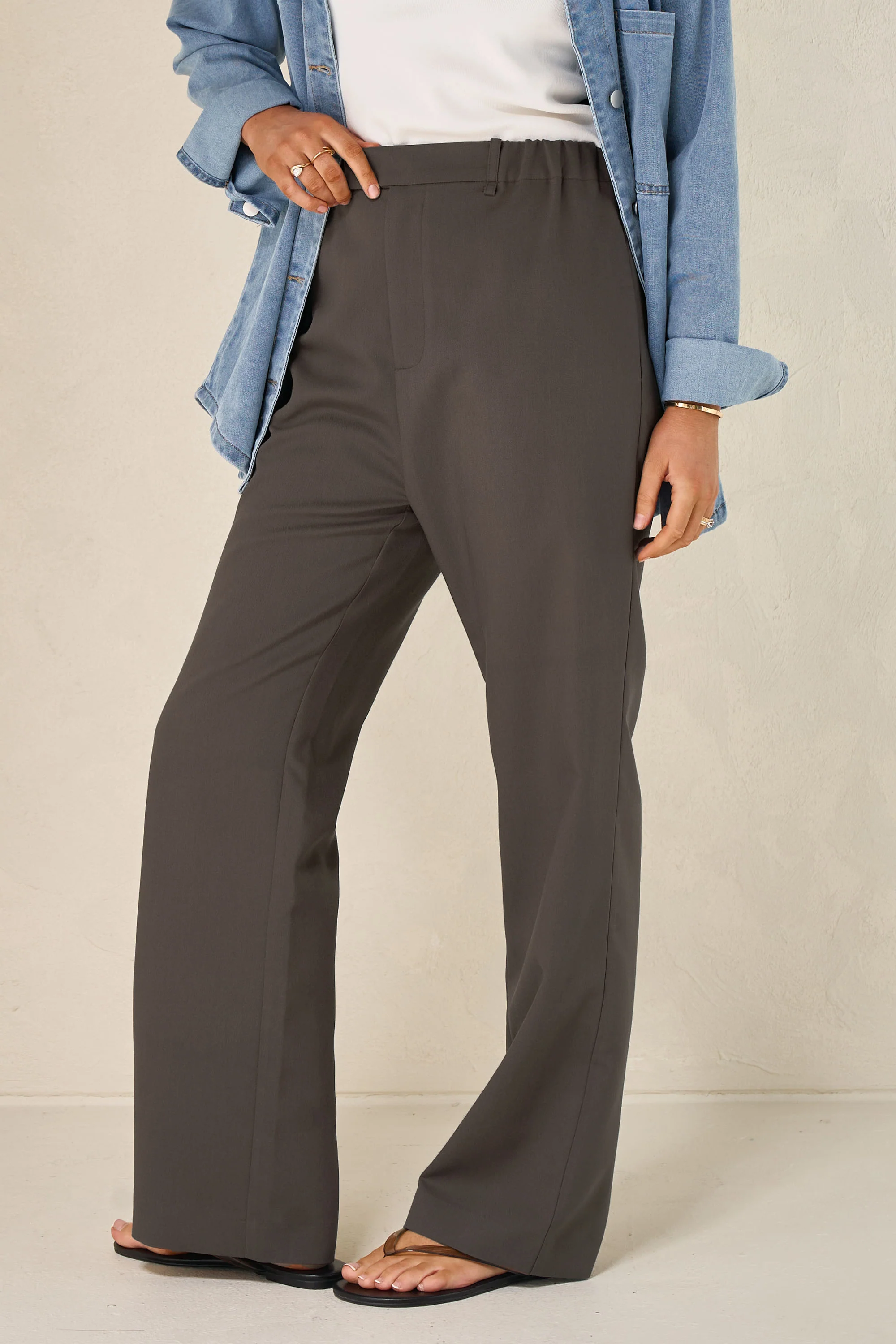 For Tomorrow Tailored Pant - Chocolate* - Image 7