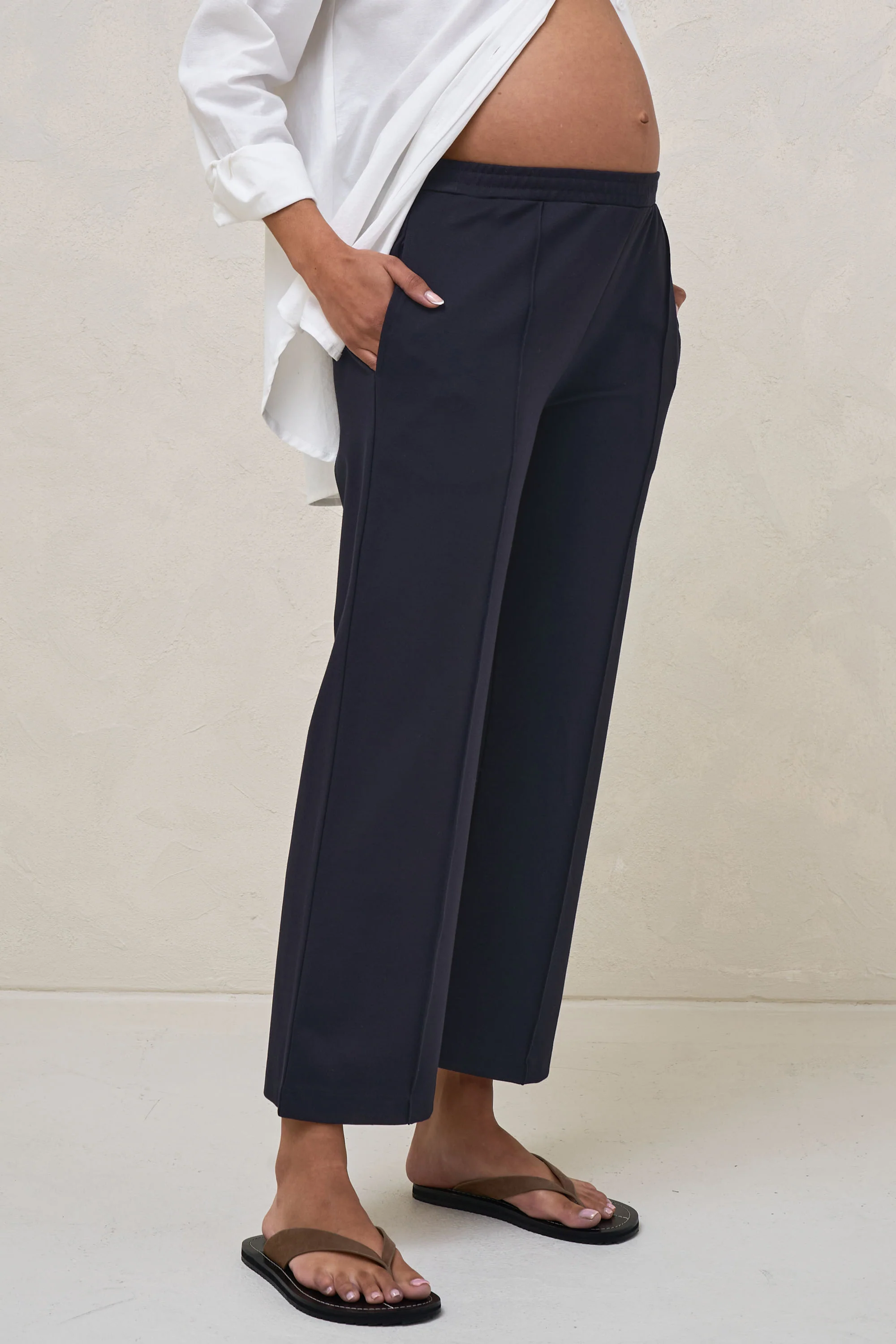 High Road Cropped Pant - Navy* - Image 5