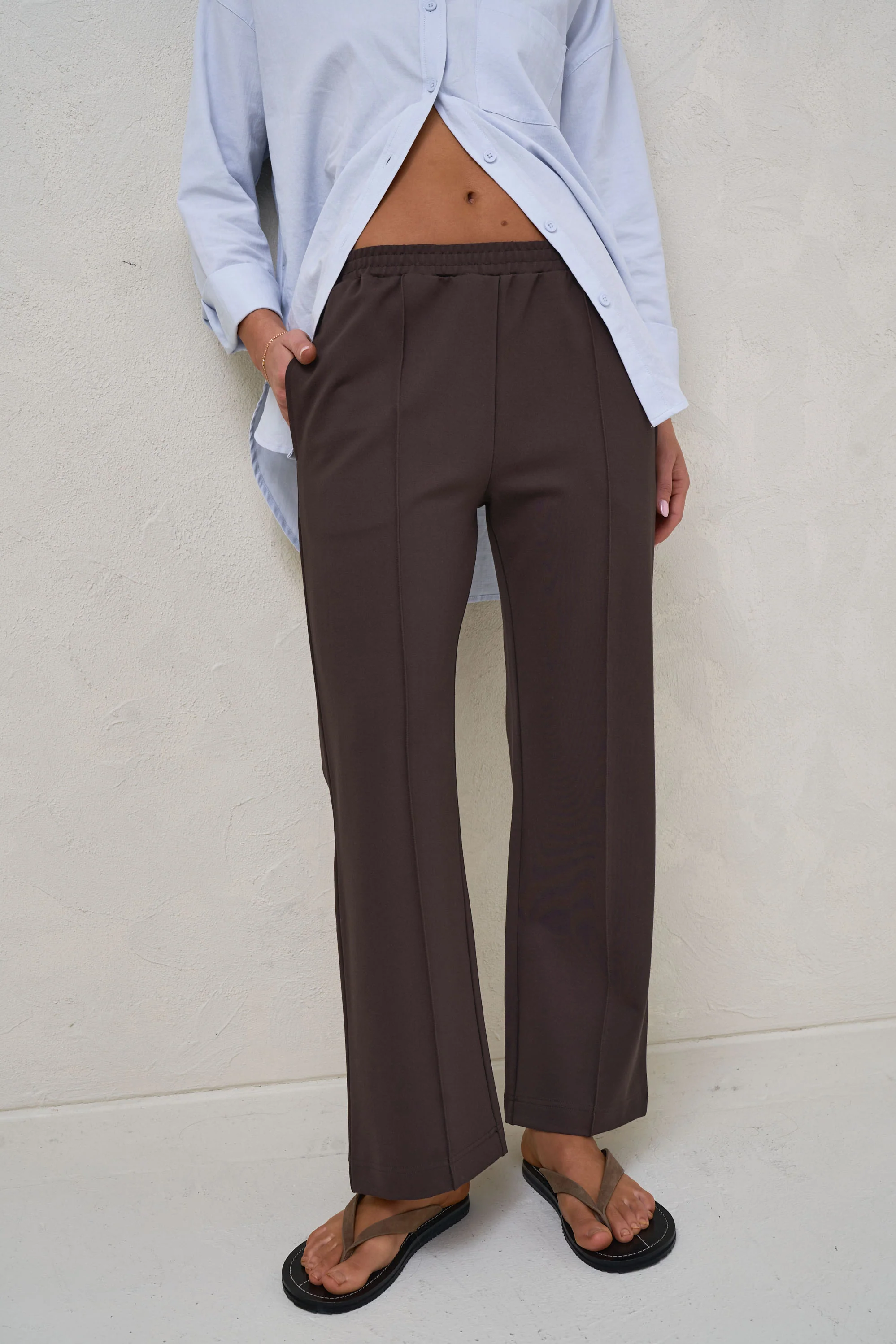High Road Cropped Pant - Chocolate* - Image 10