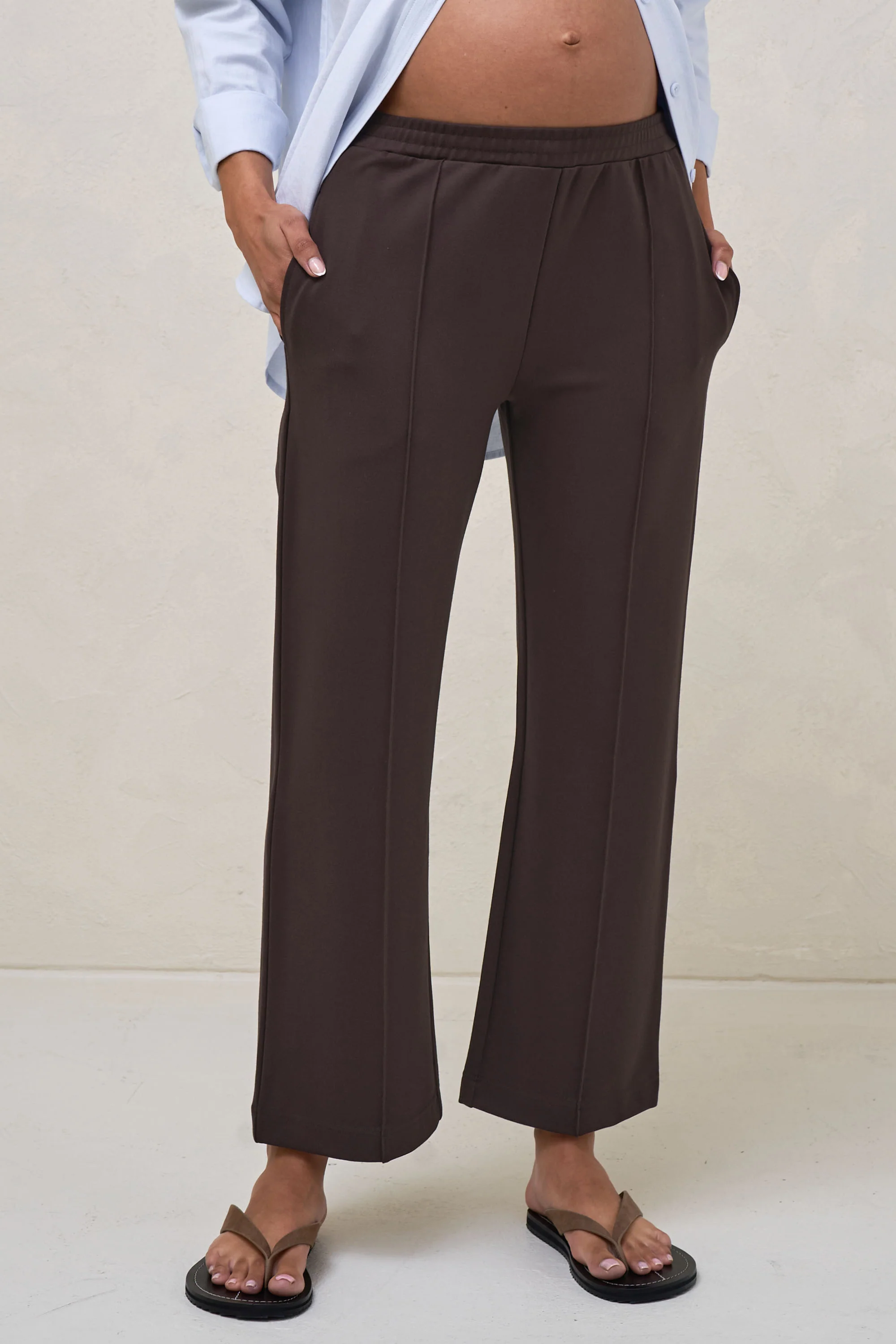High Road Cropped Pant - Chocolate* - Image 5