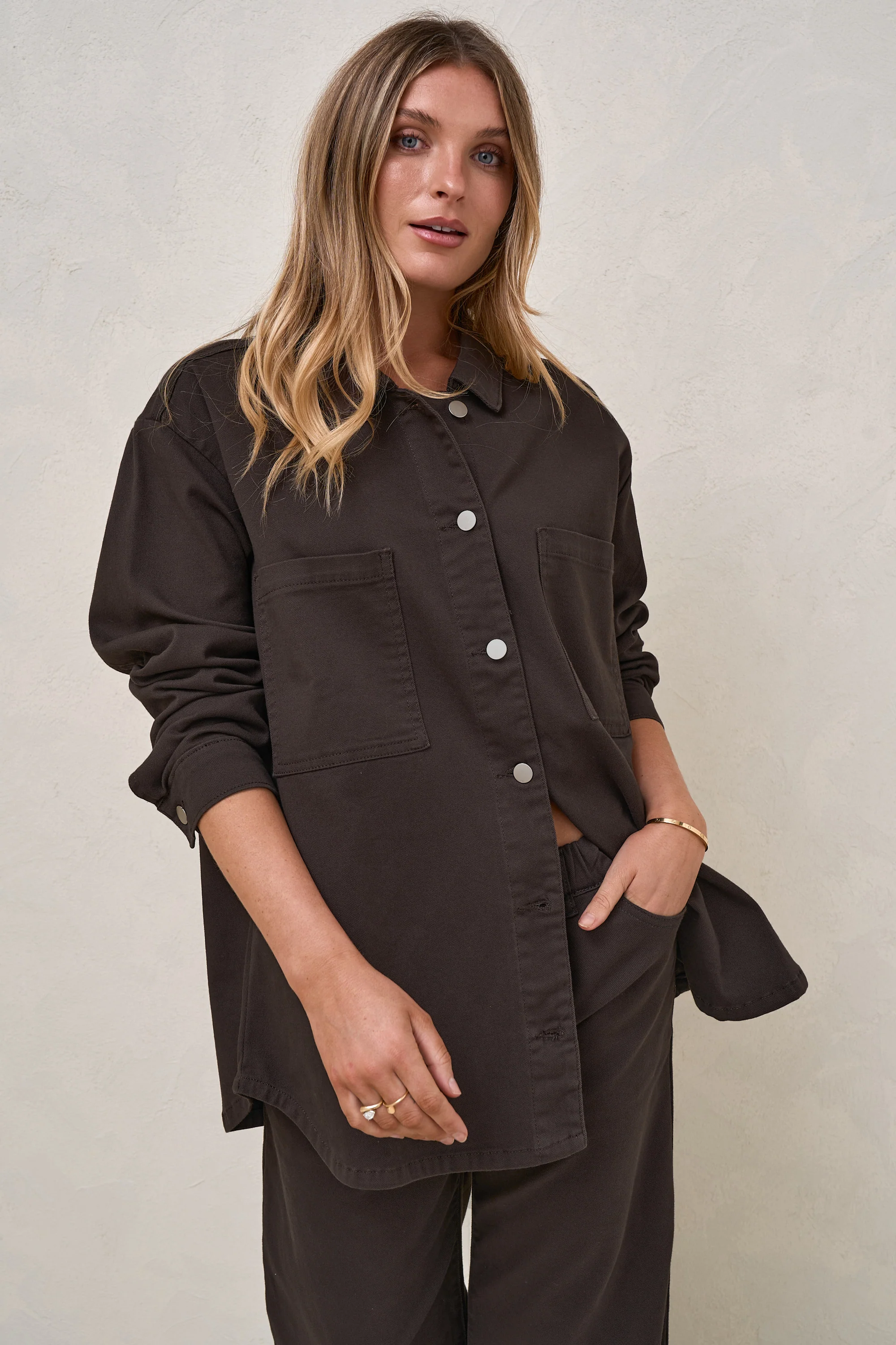 Frequent Denim Shirt - Chocolate - Image 6