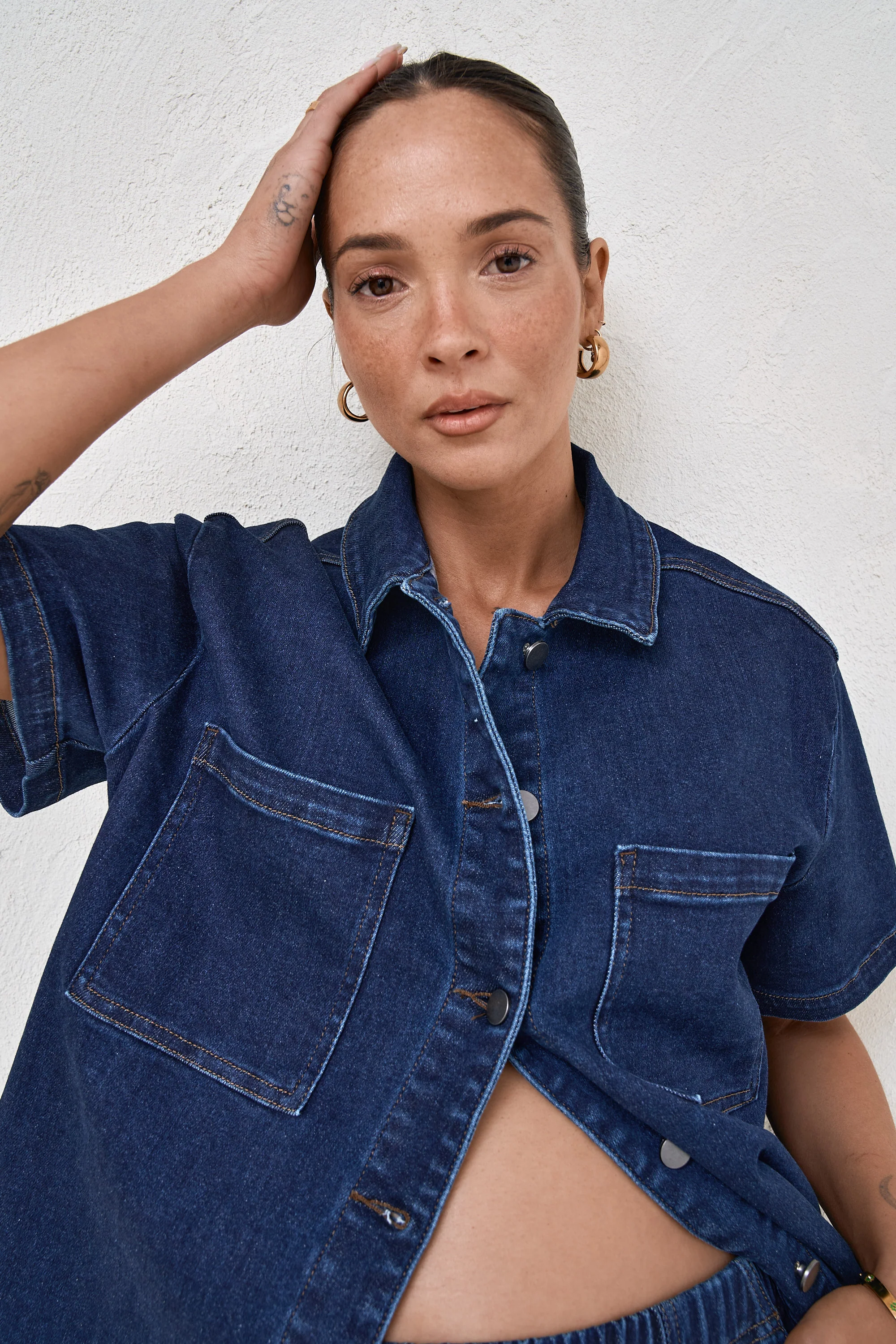 Daybreak Short Sleeve Shirt - Indigo - Image 4