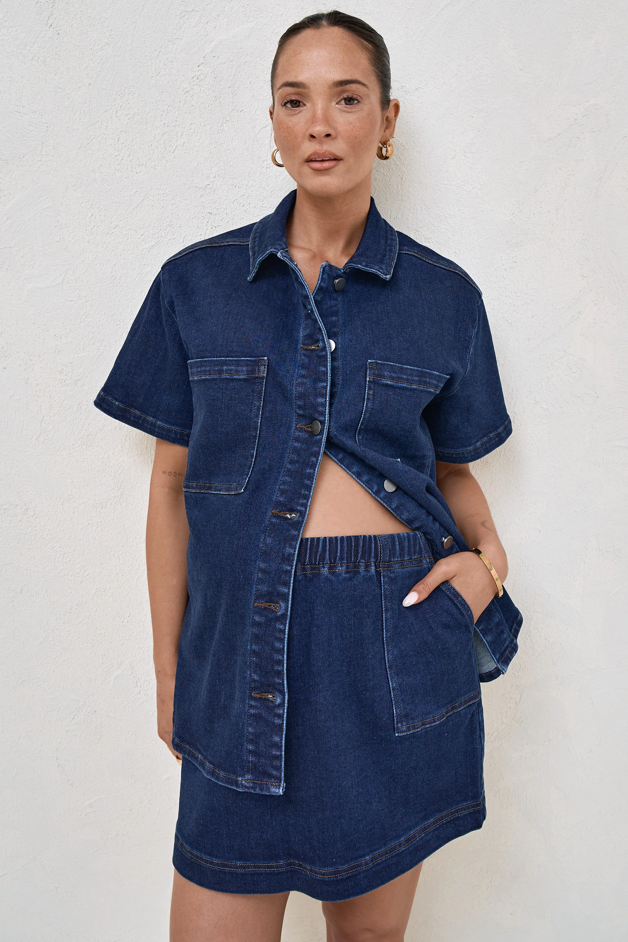Daybreak Short Sleeve Shirt - Indigo - Image 5