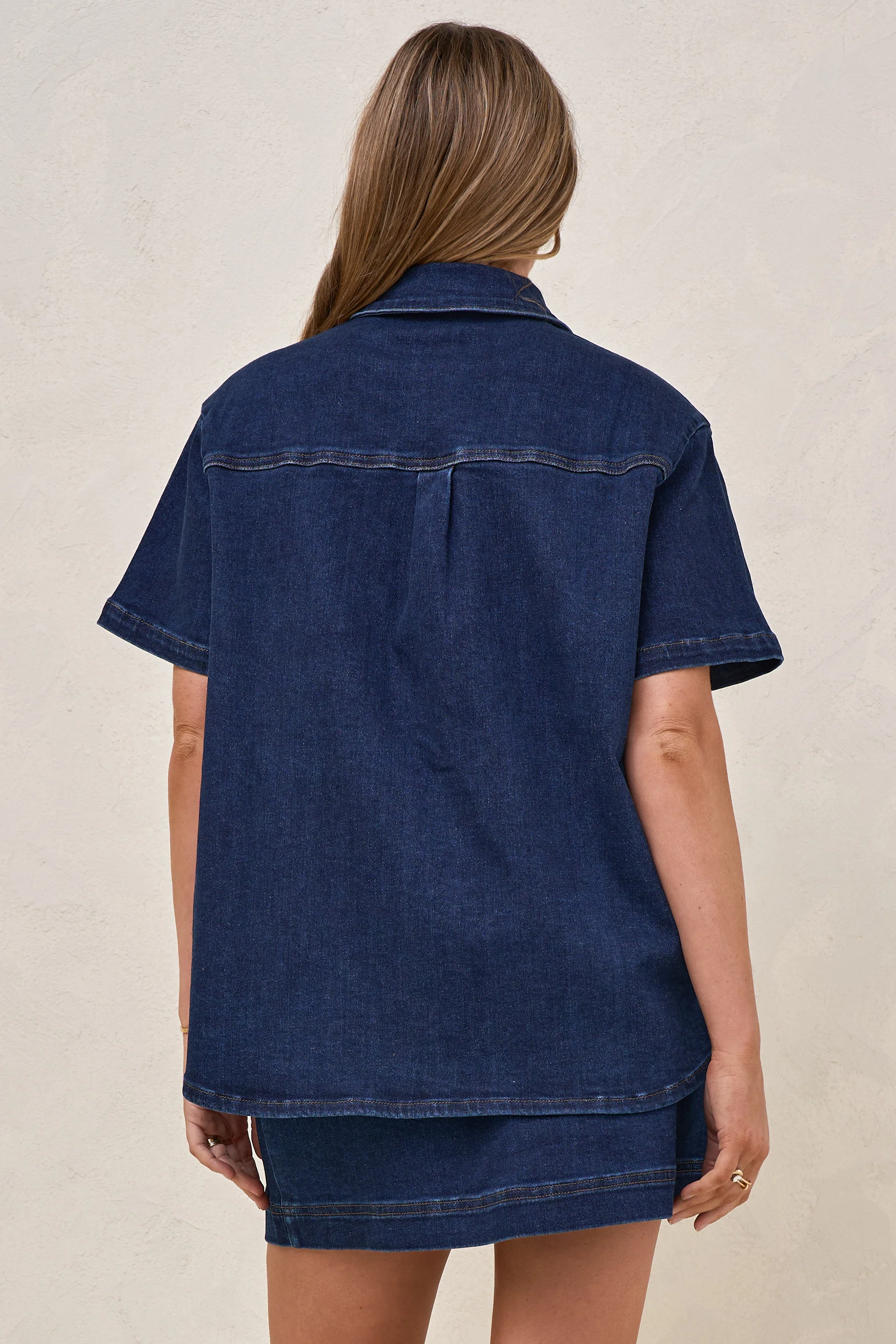 Daybreak Short Sleeve Shirt - Indigo - Image 9