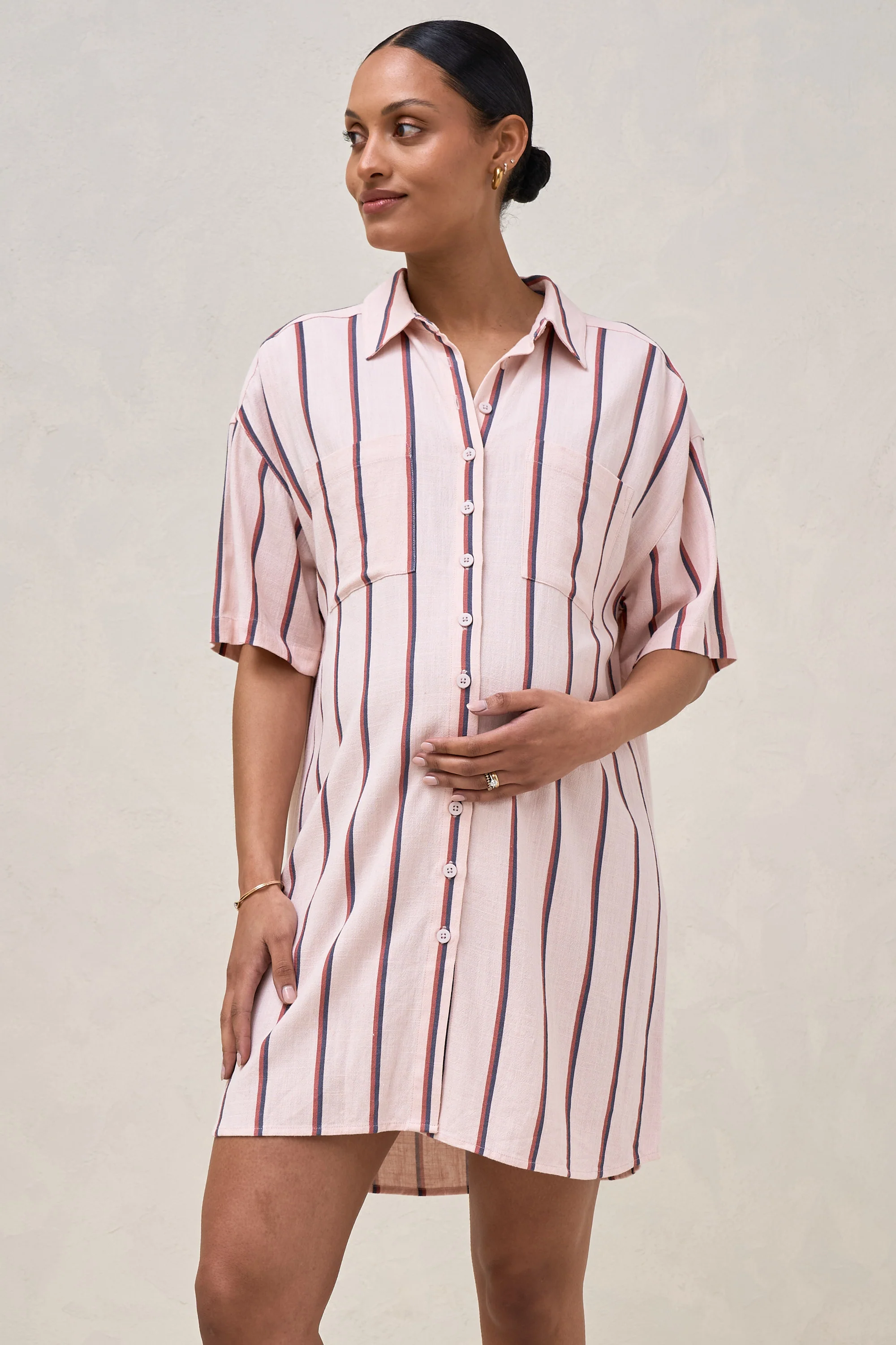 Rest Easy Linen Dress - Stripe - Image 5