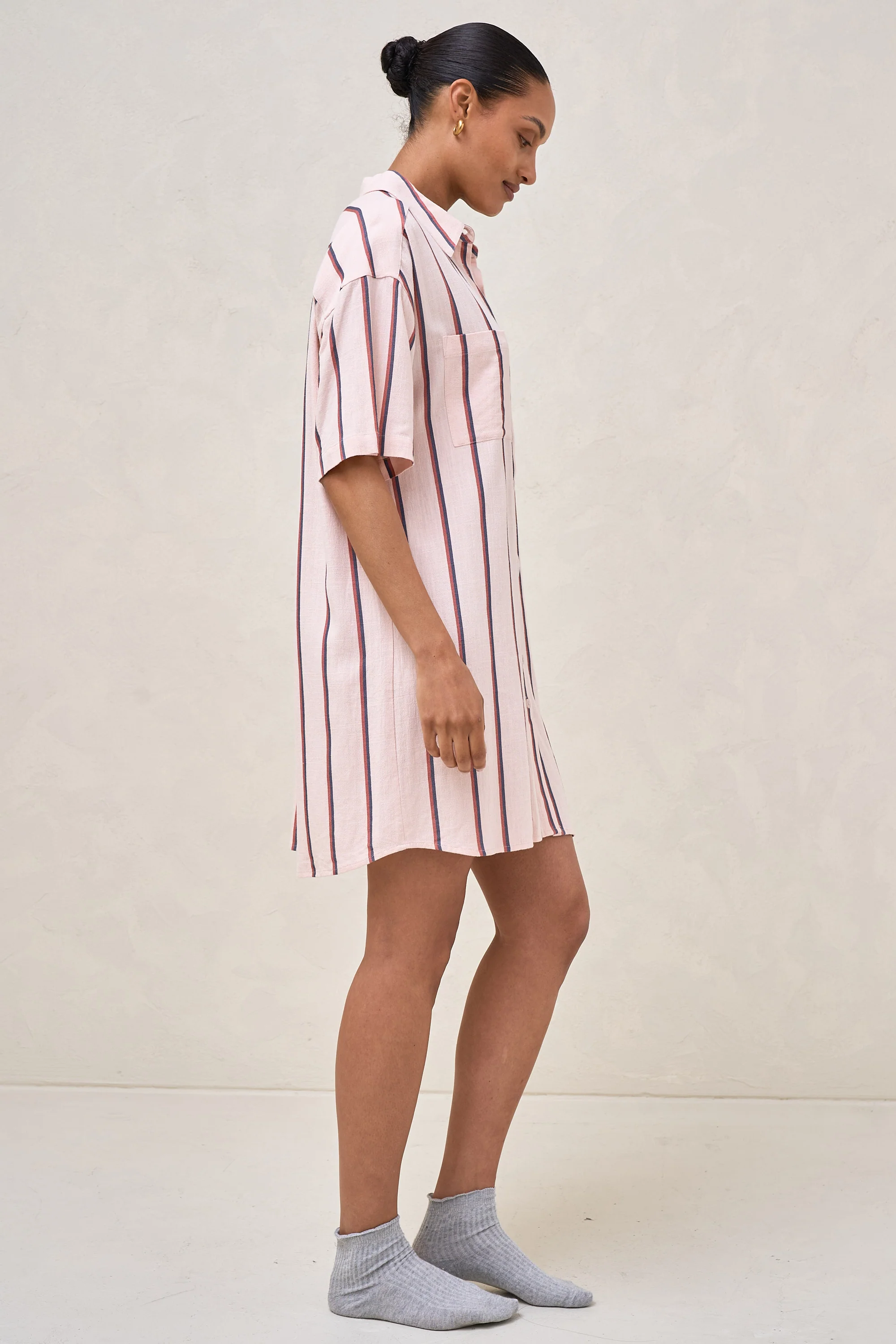 Rest Easy Linen Dress - Stripe - Image 6