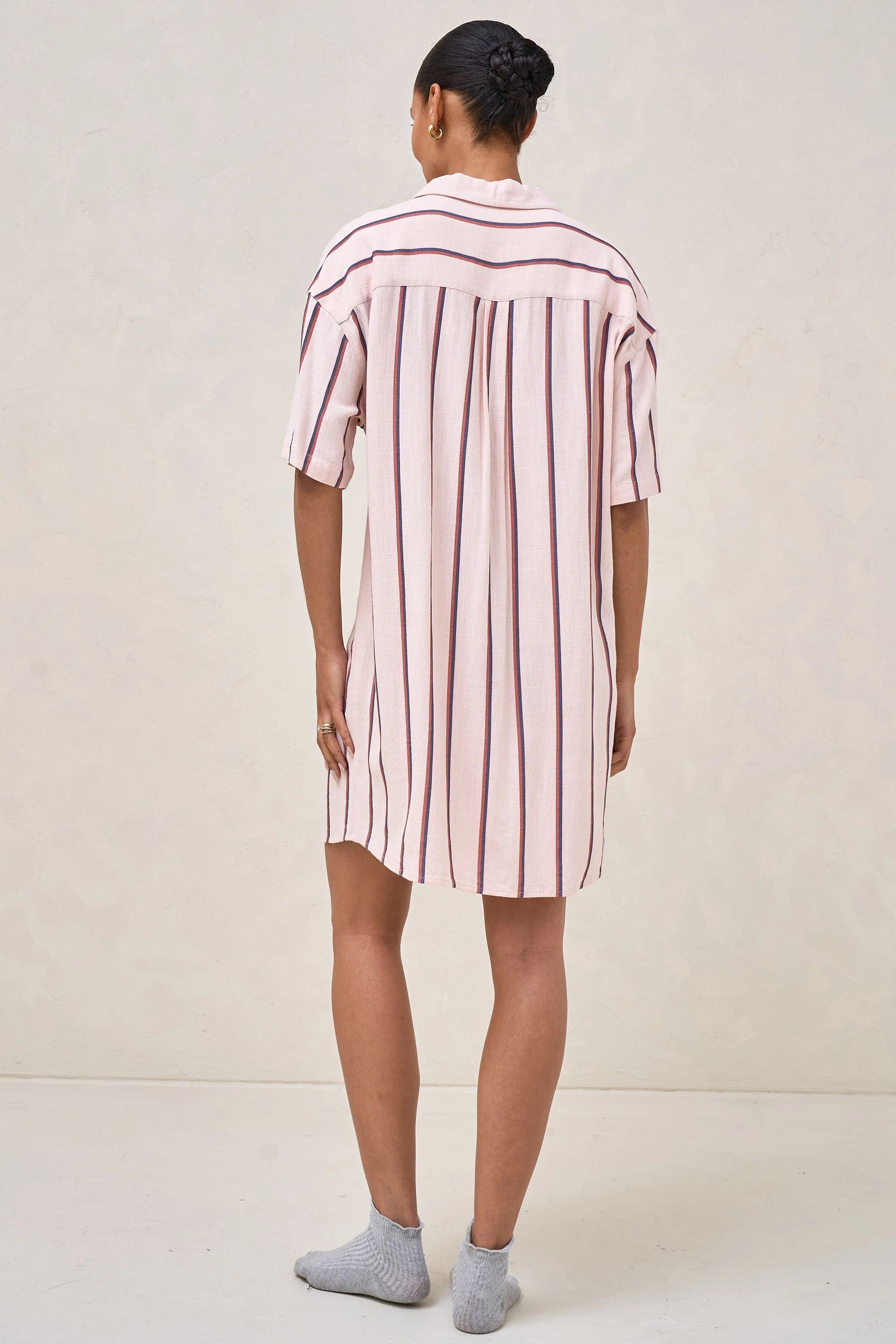 Rest Easy Linen Dress - Stripe - Image 9