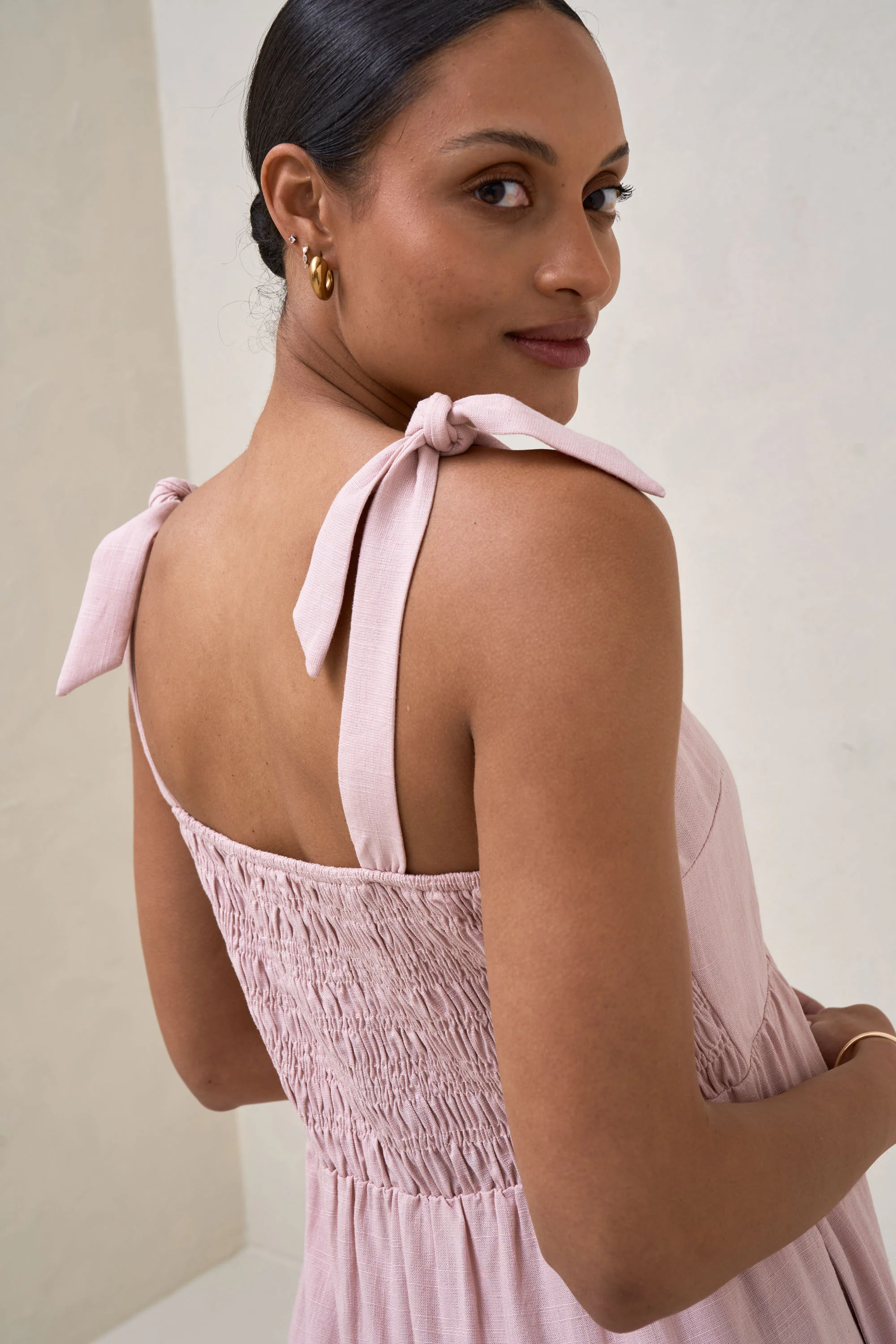 Breeze Along Midi Dress - Blush - Image 4