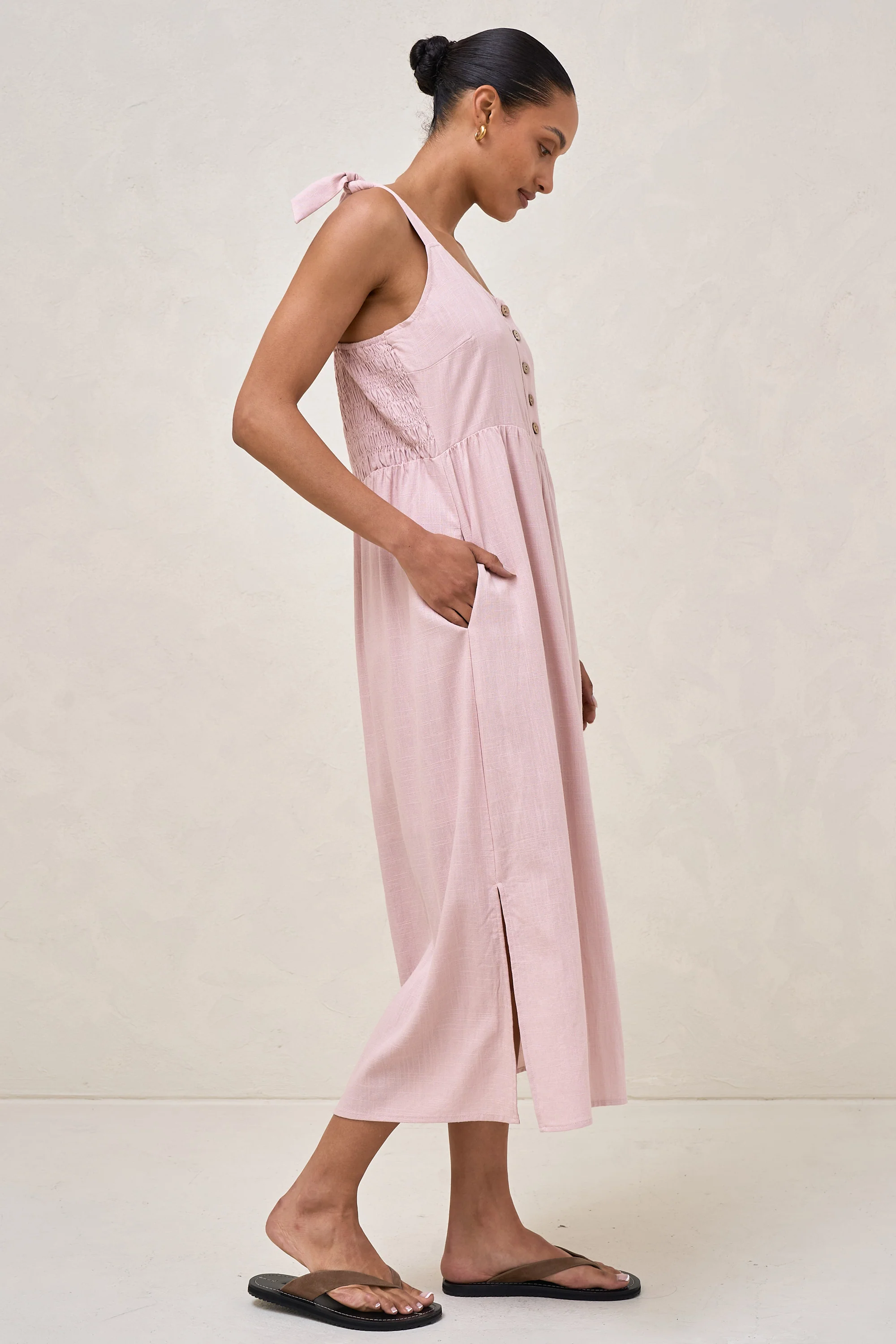 Breeze Along Midi Dress - Blush - Image 6