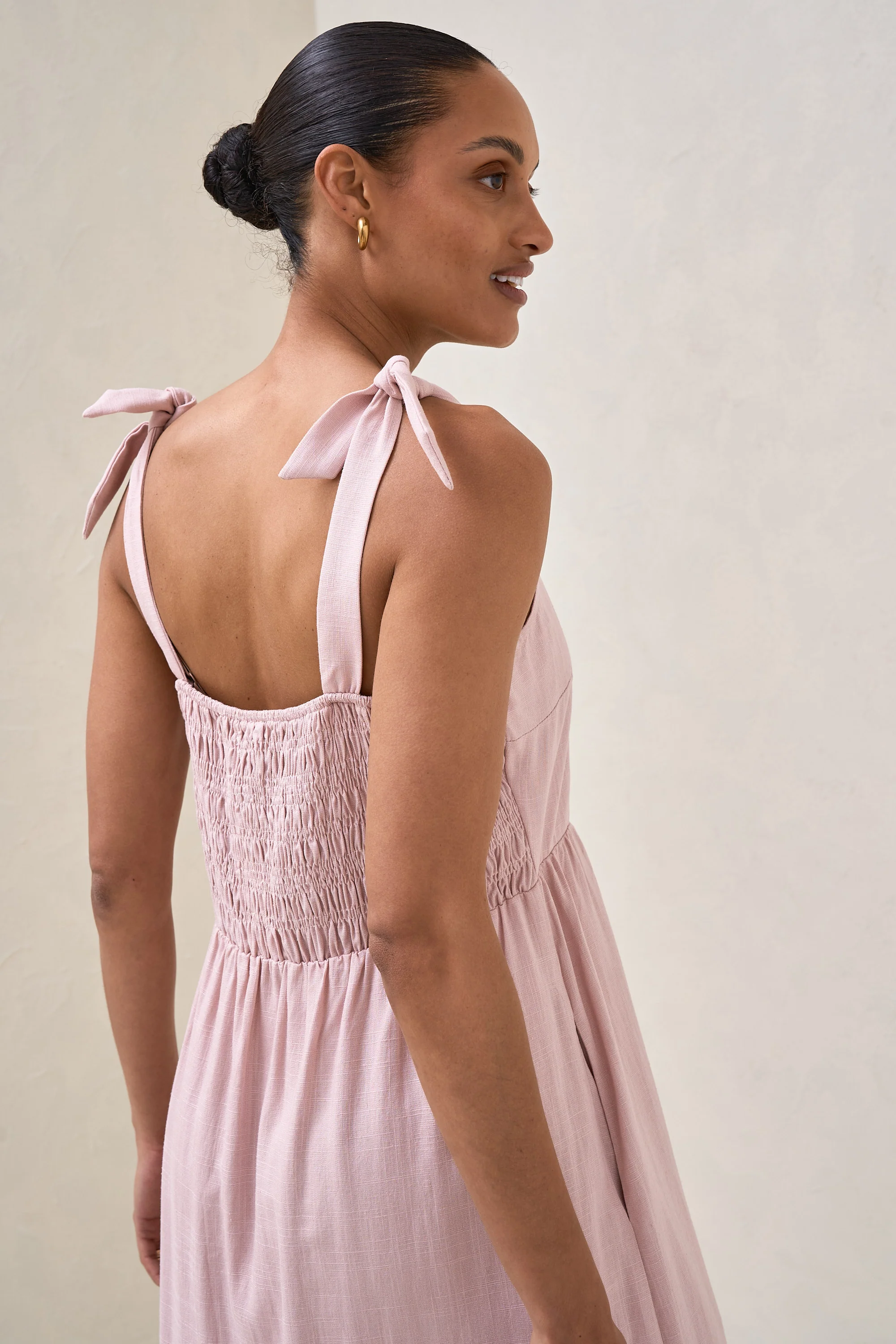 Breeze Along Midi Dress - Blush - Image 9