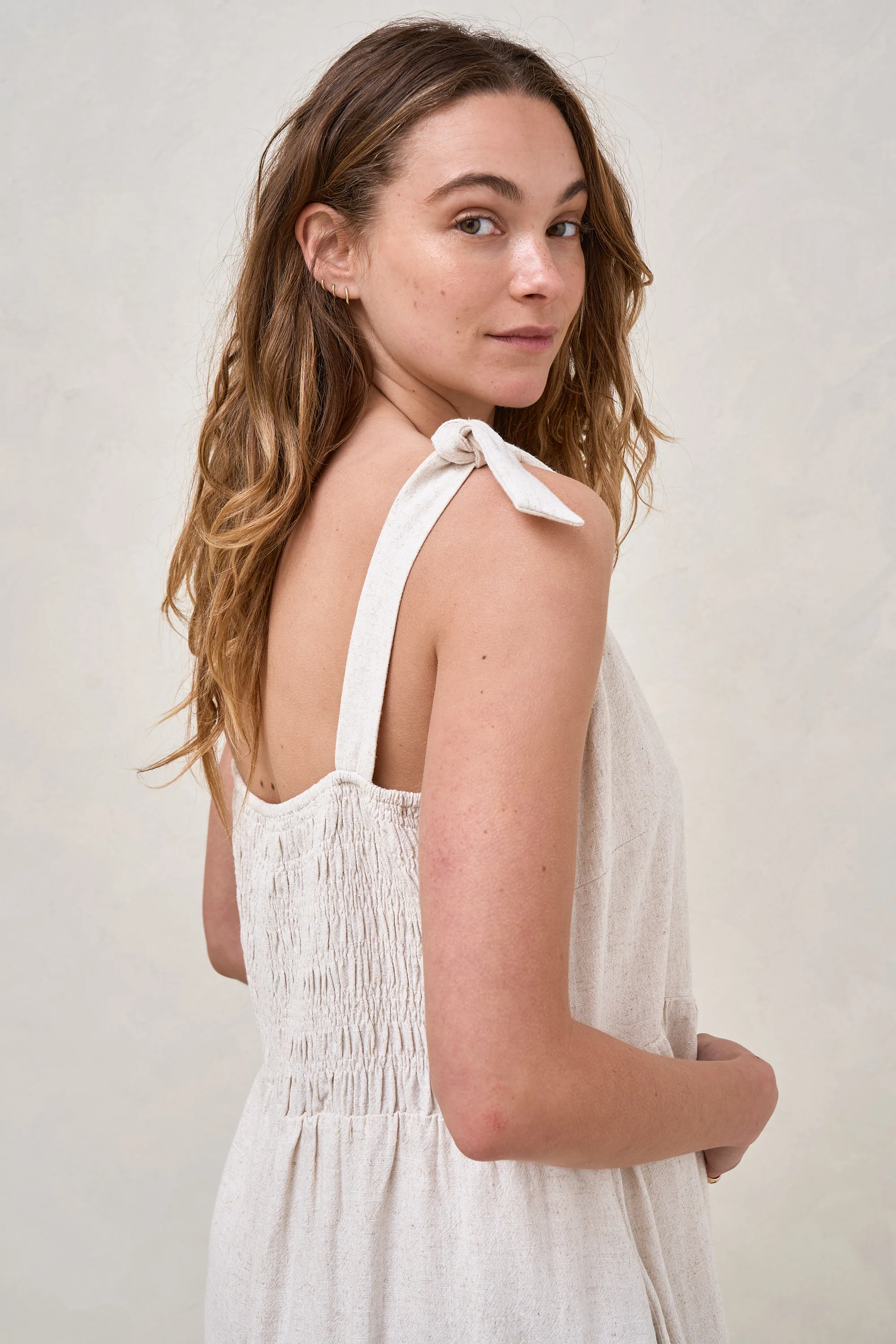 Breeze Along Mini Dress - Natural Fleck - Image 9