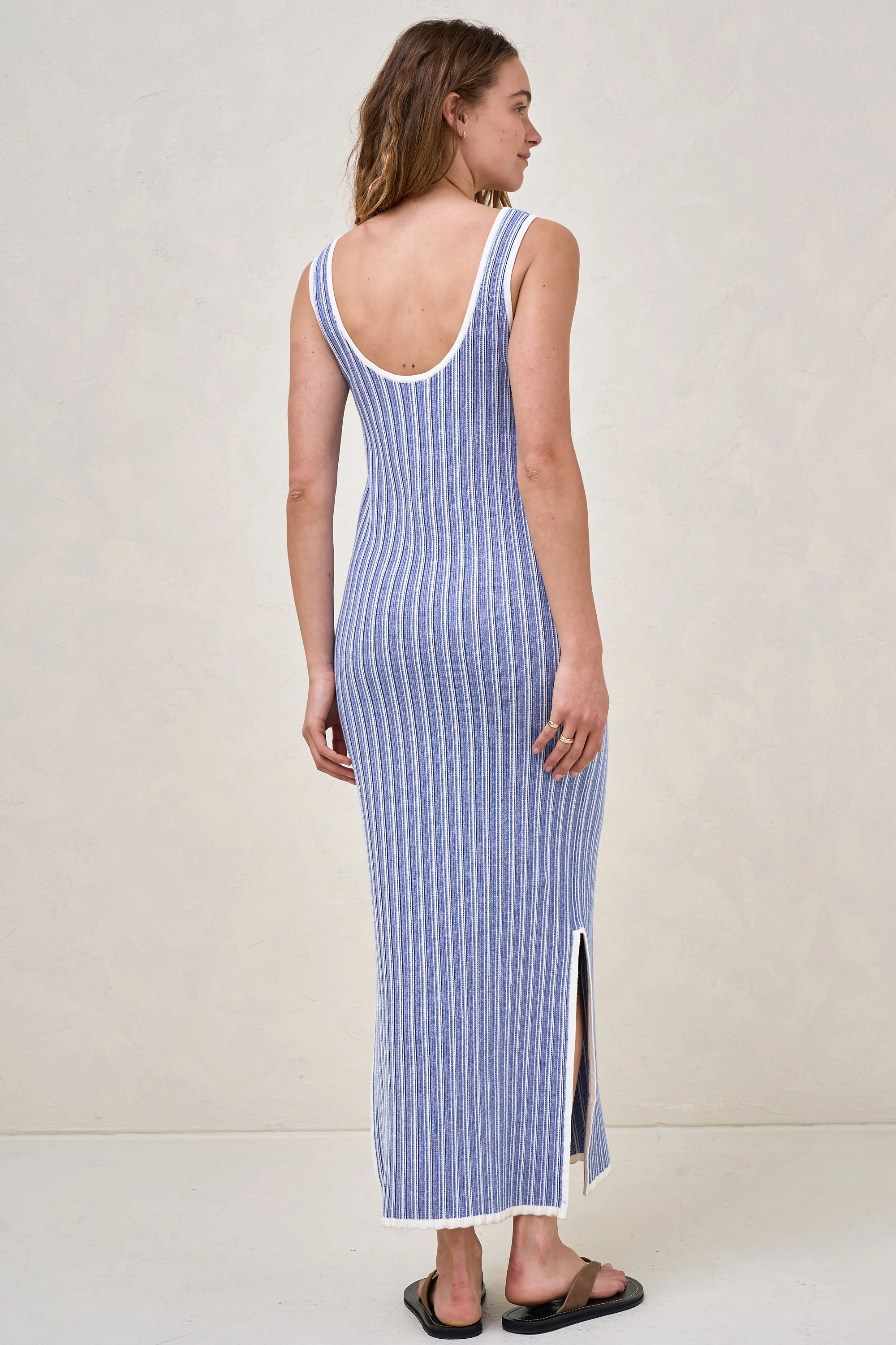 Sunset Column Knit Dress - Blue* - Image 8