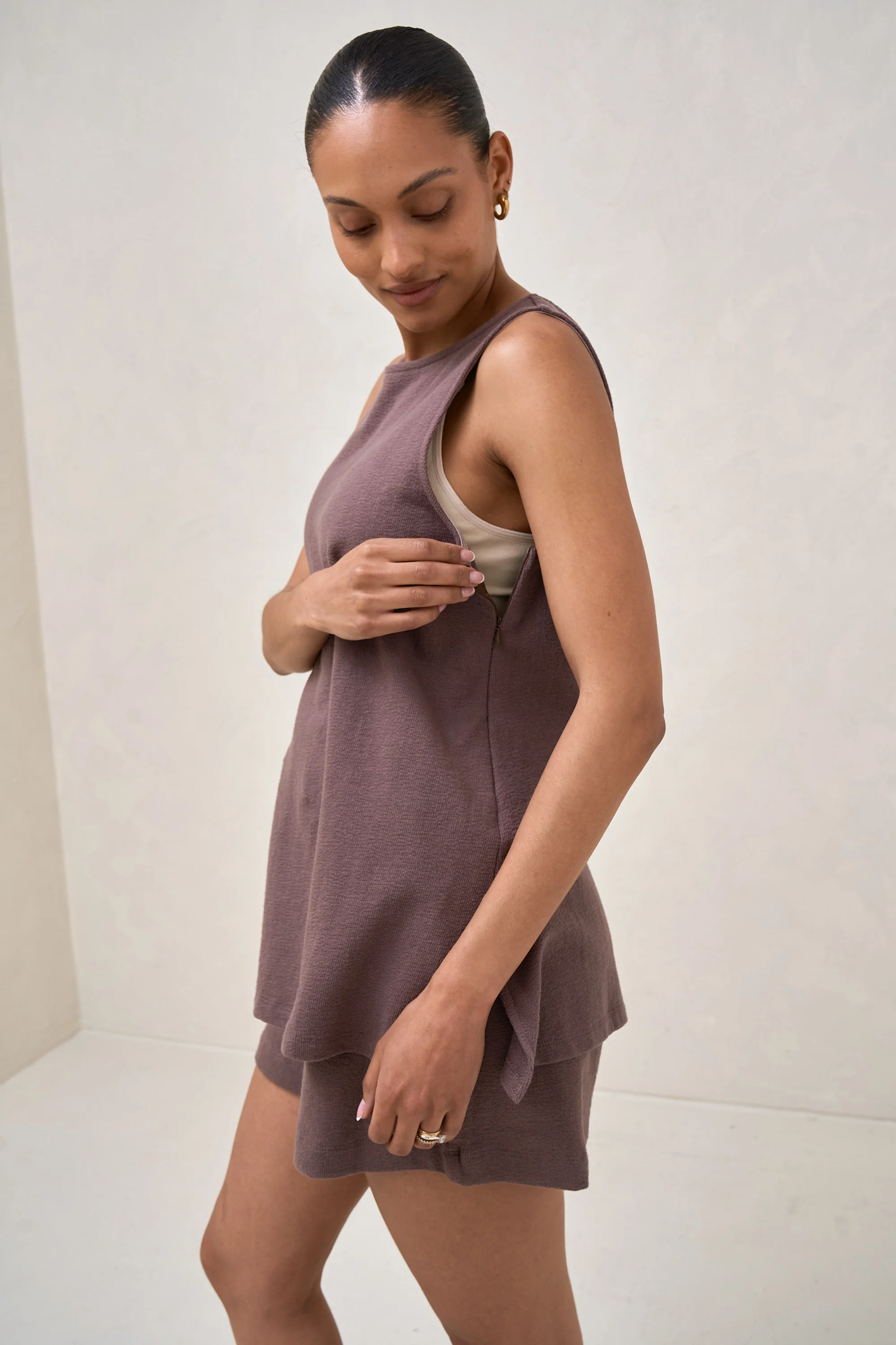 Kindred Nursing Top - Ash Brown - Image 9