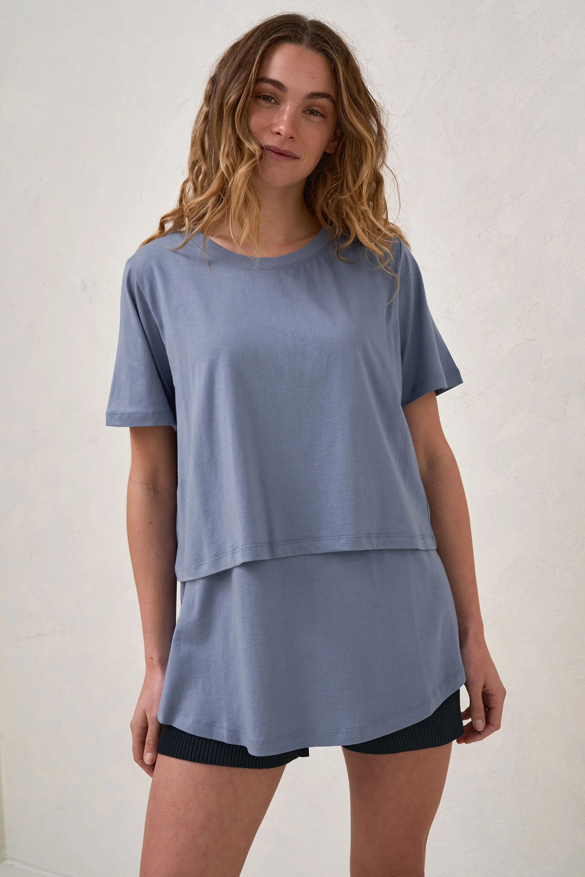 Me And You Nursing Tee - Blue - Image 6