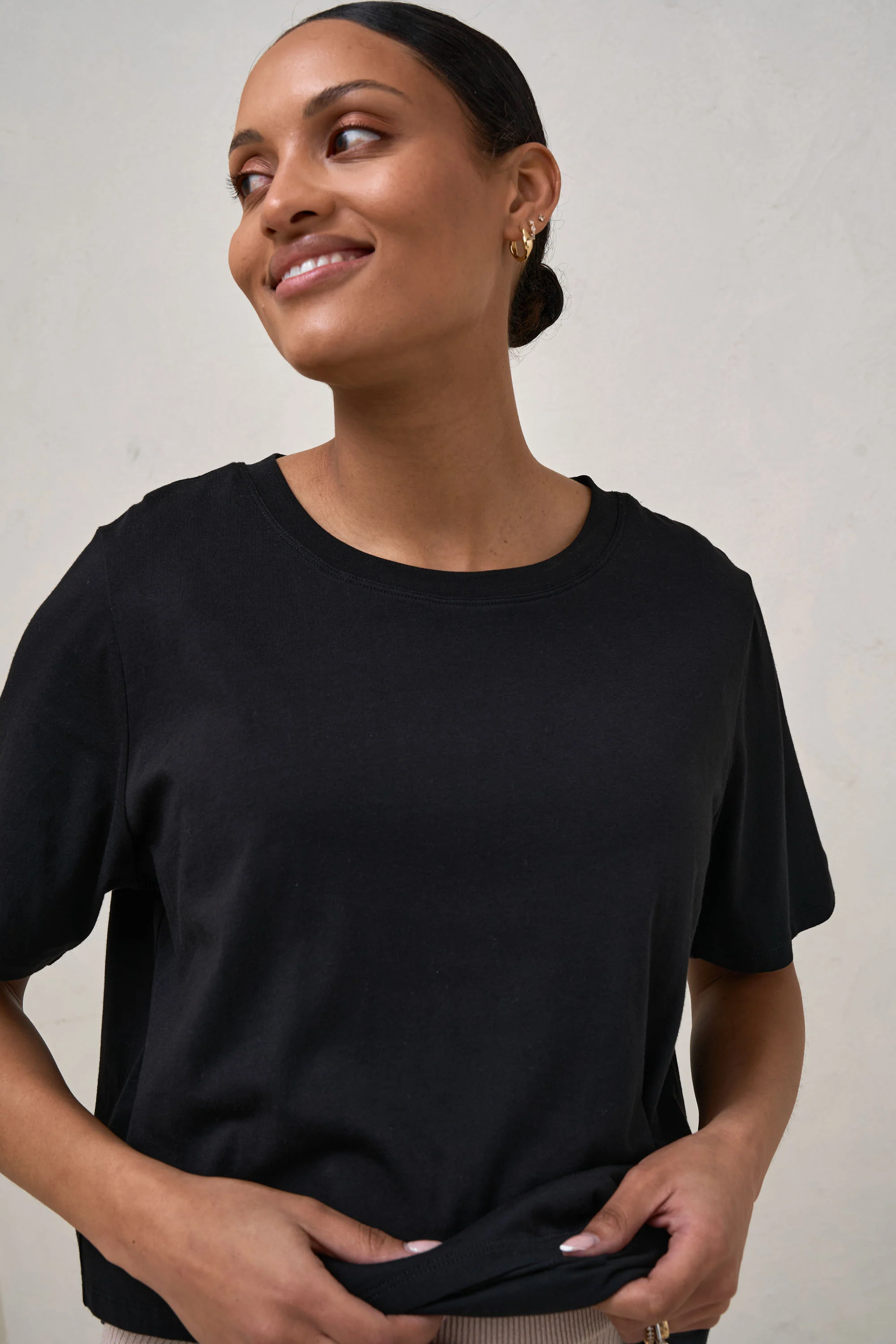 Me And You Nursing Tee - Black - Image 4