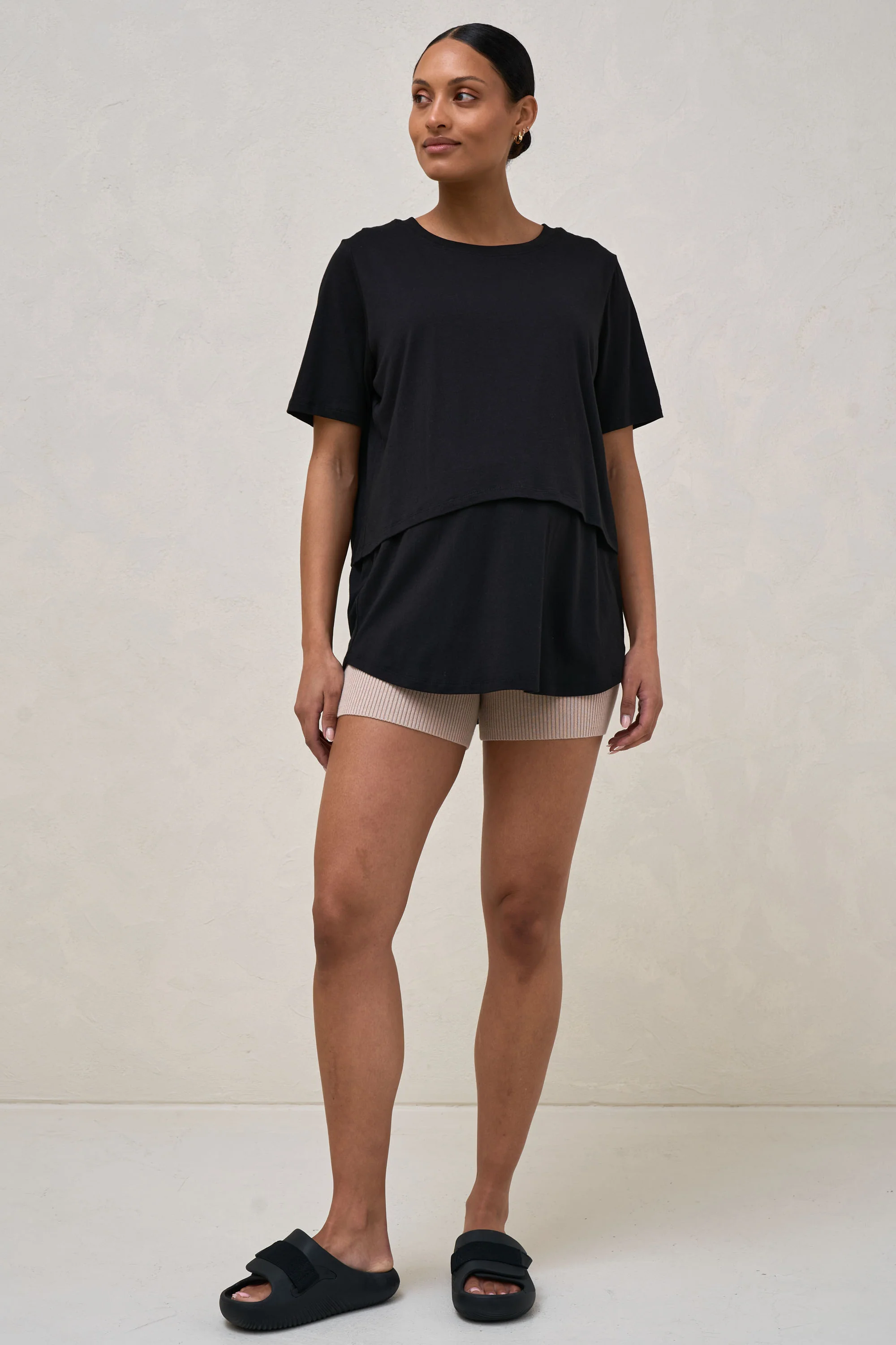 Me And You Nursing Tee - Black - Image 5
