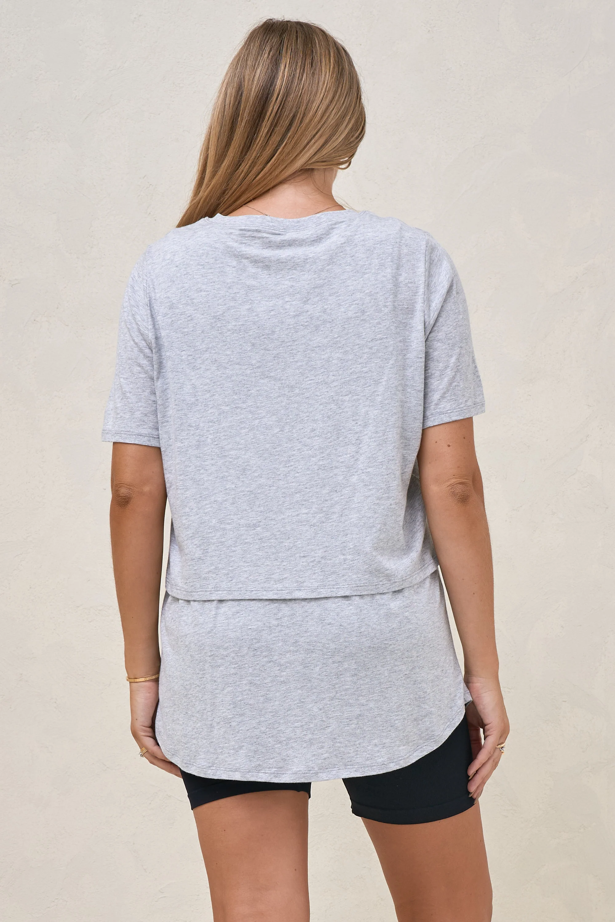 Me And You Nursing Tee - Grey - Image 3