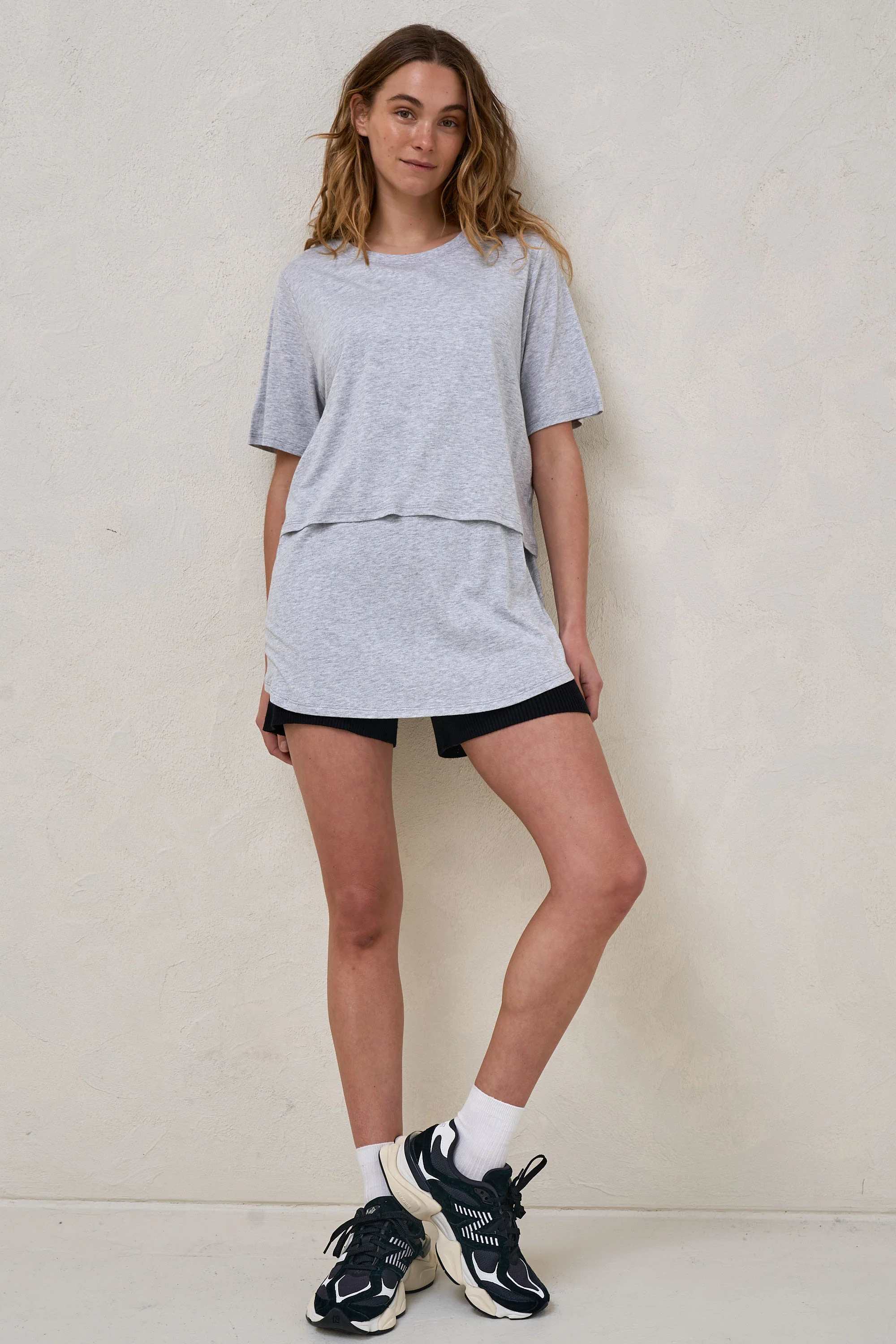 Me And You Nursing Tee - Grey - Image 6