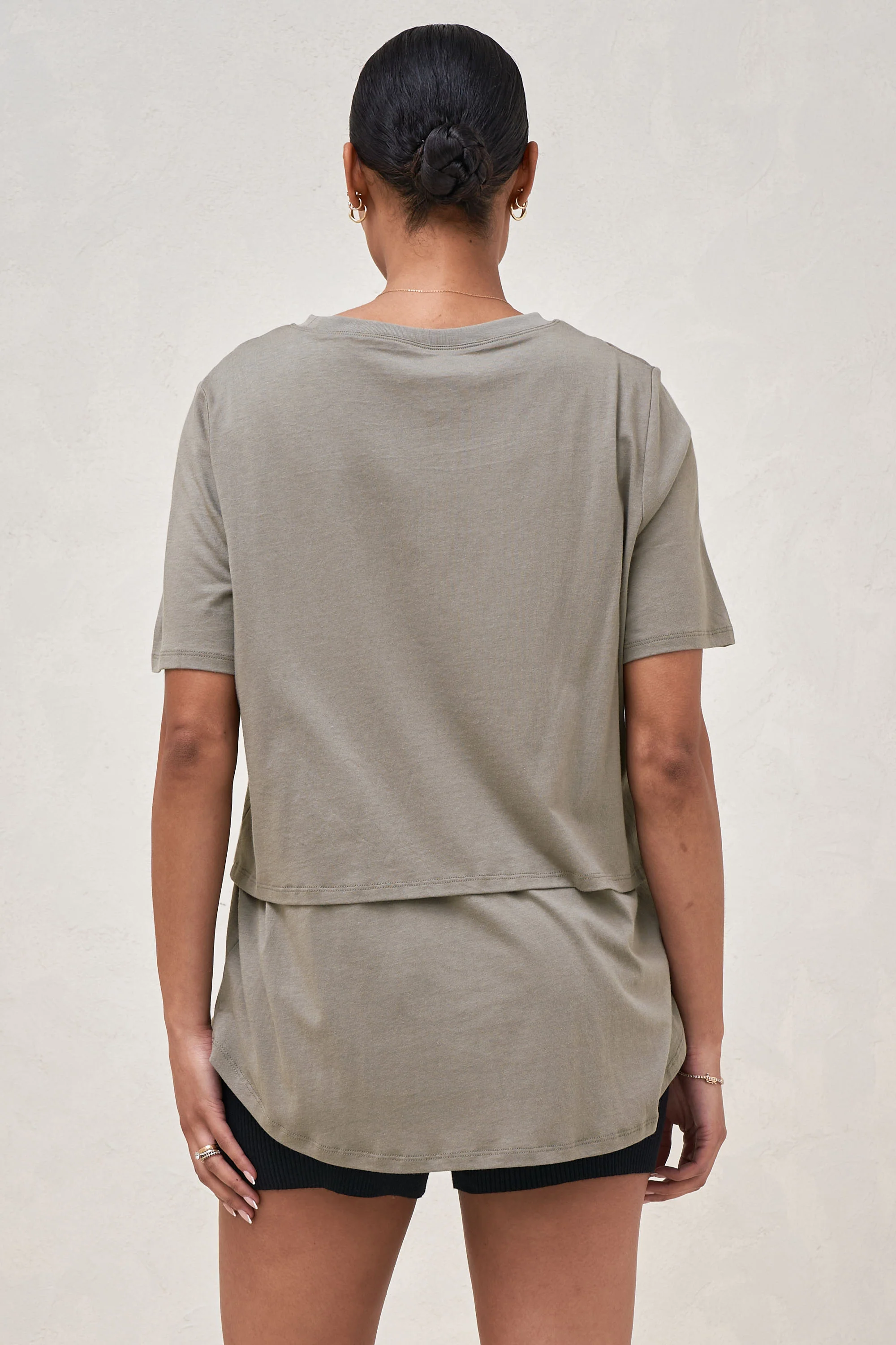 Me And You Nursing Tee - Khaki - Image 4