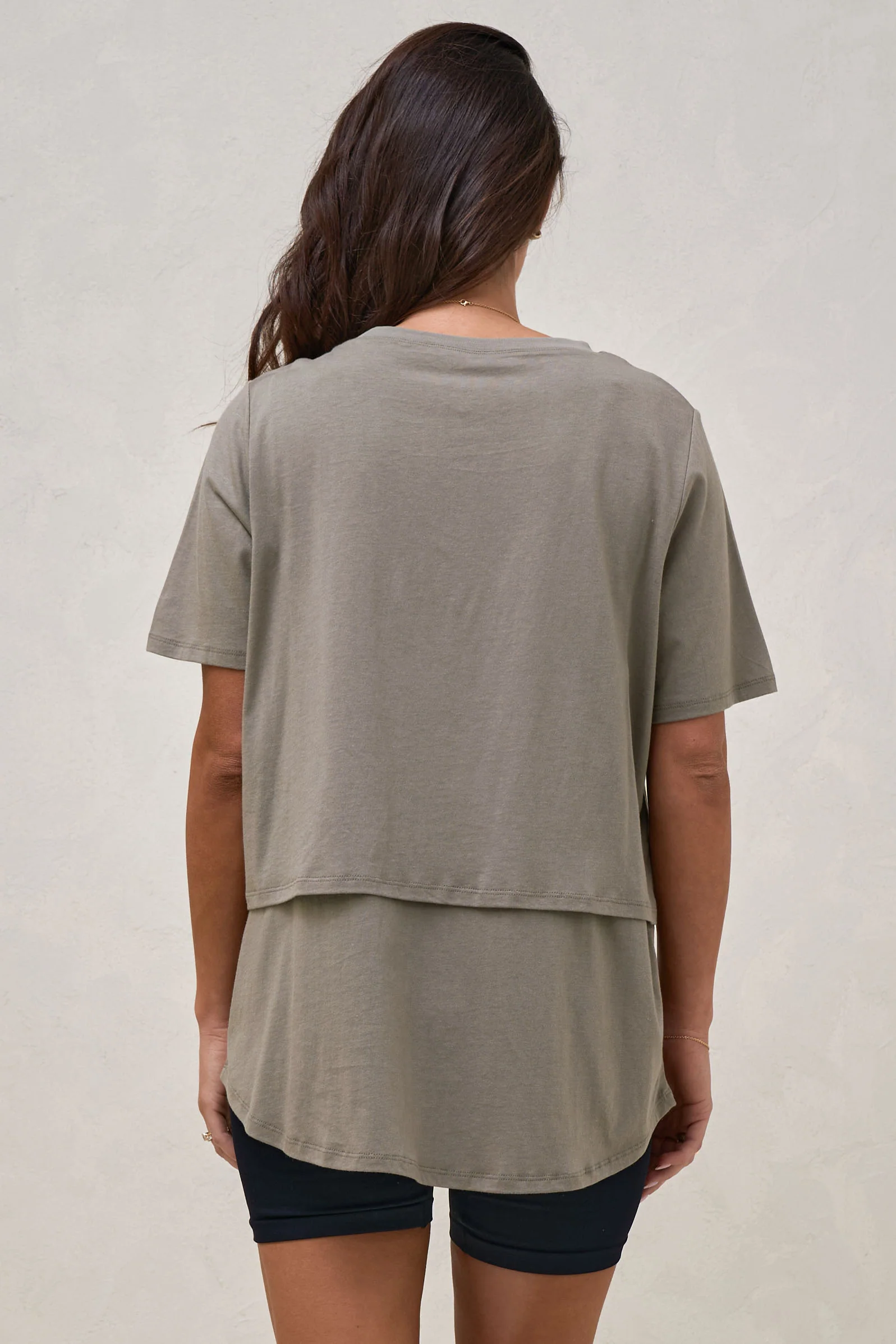 Me And You Nursing Tee - Khaki - Image 9