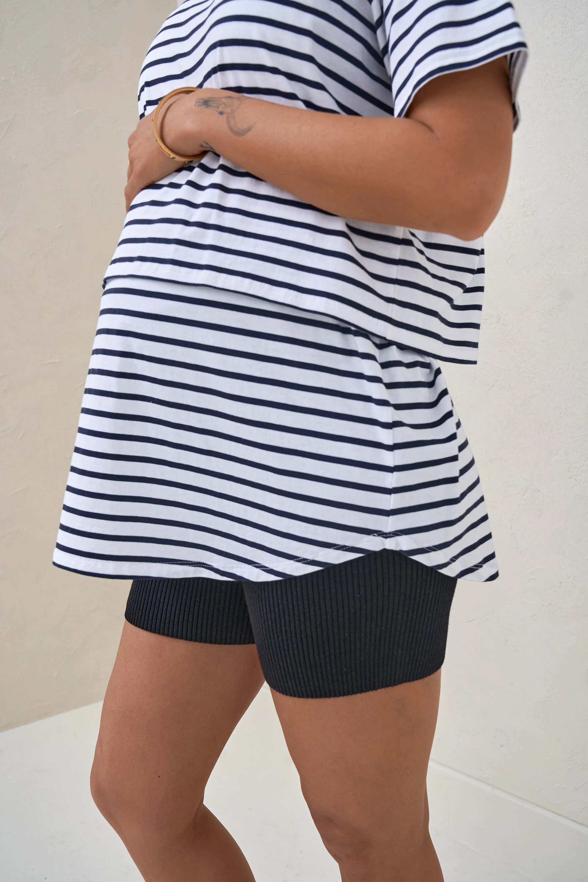 Me And You Nursing Tee - Stripe - Image 4
