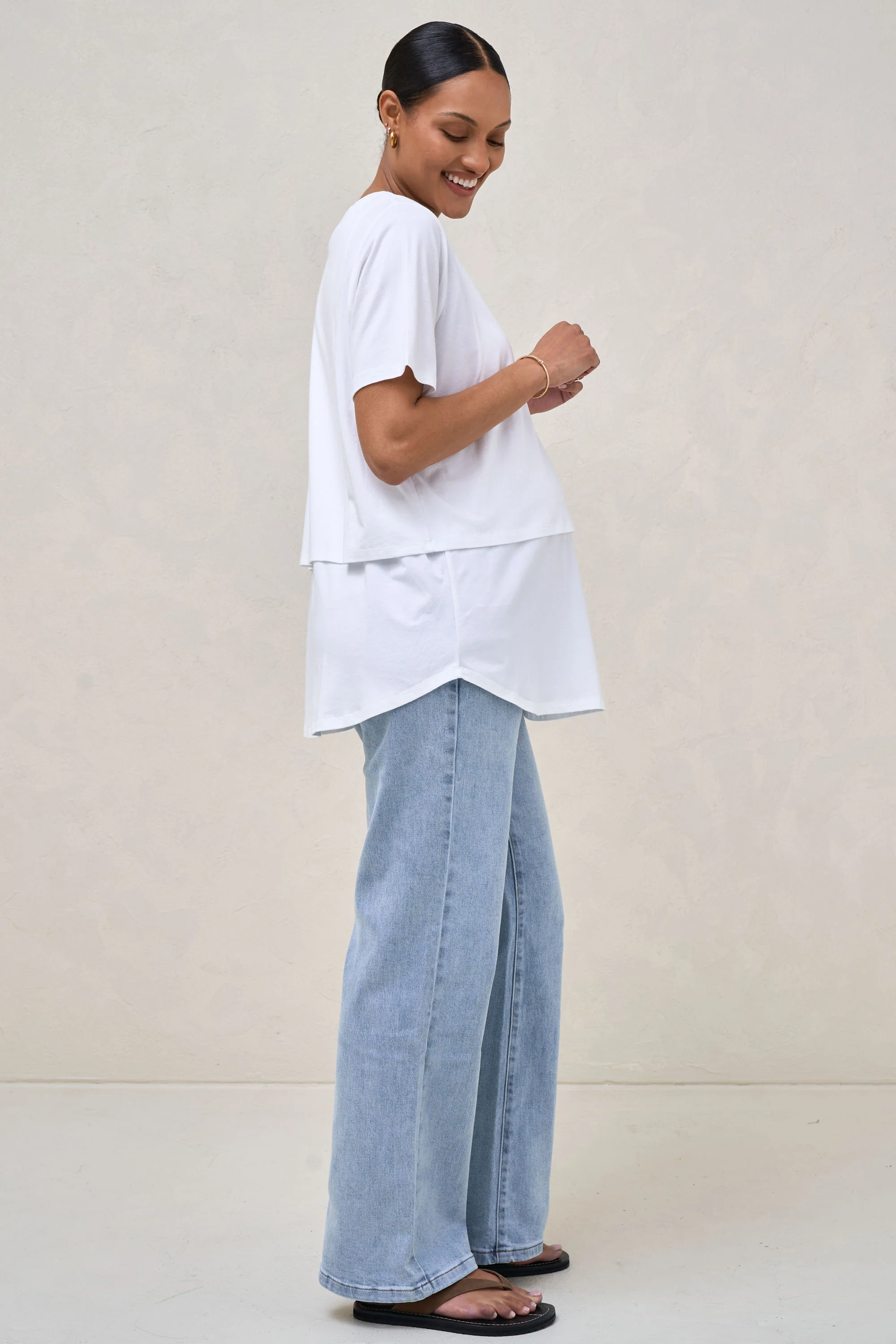Me And You Nursing Tee - White - Image 3