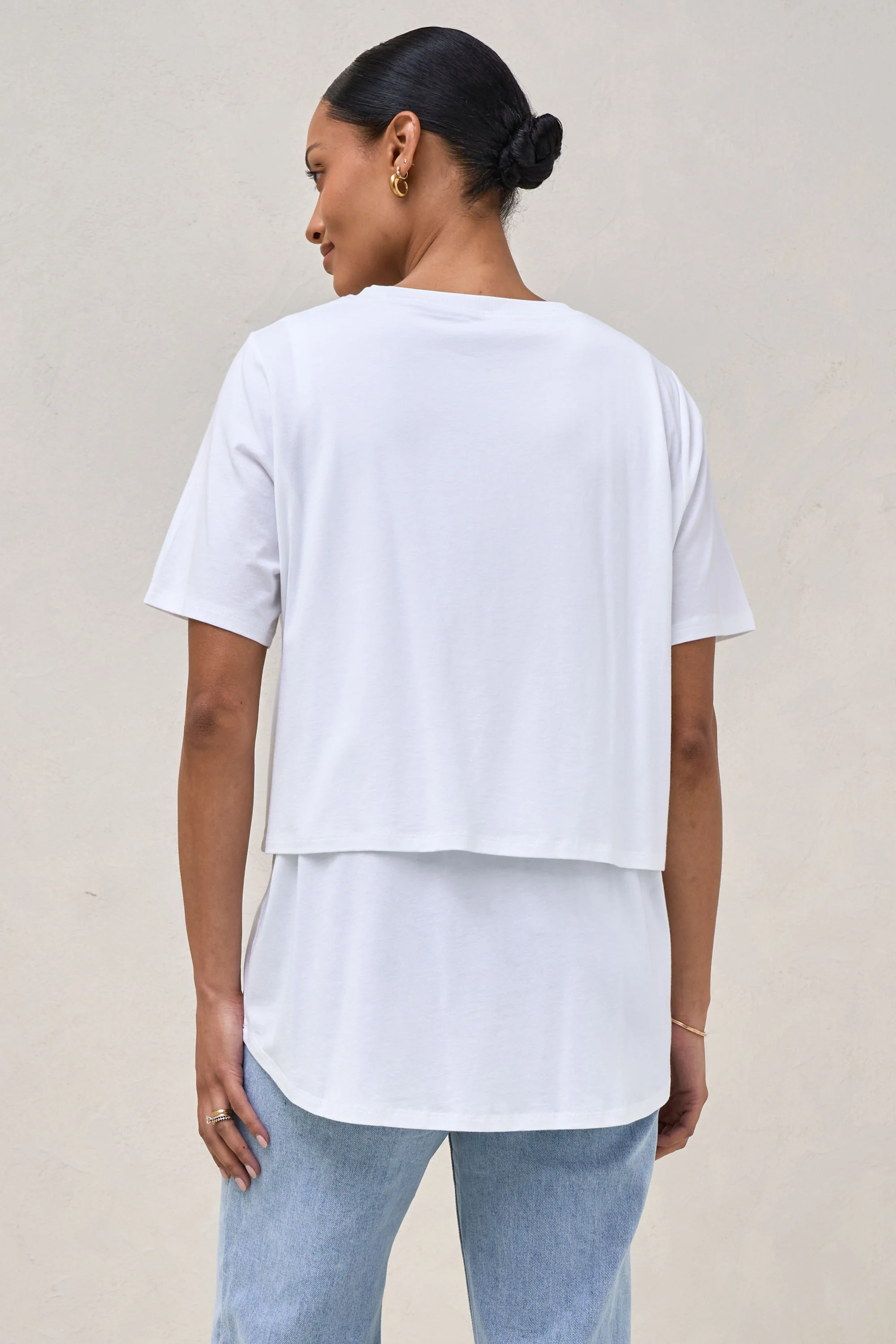 Me And You Nursing Tee - White - Image 4