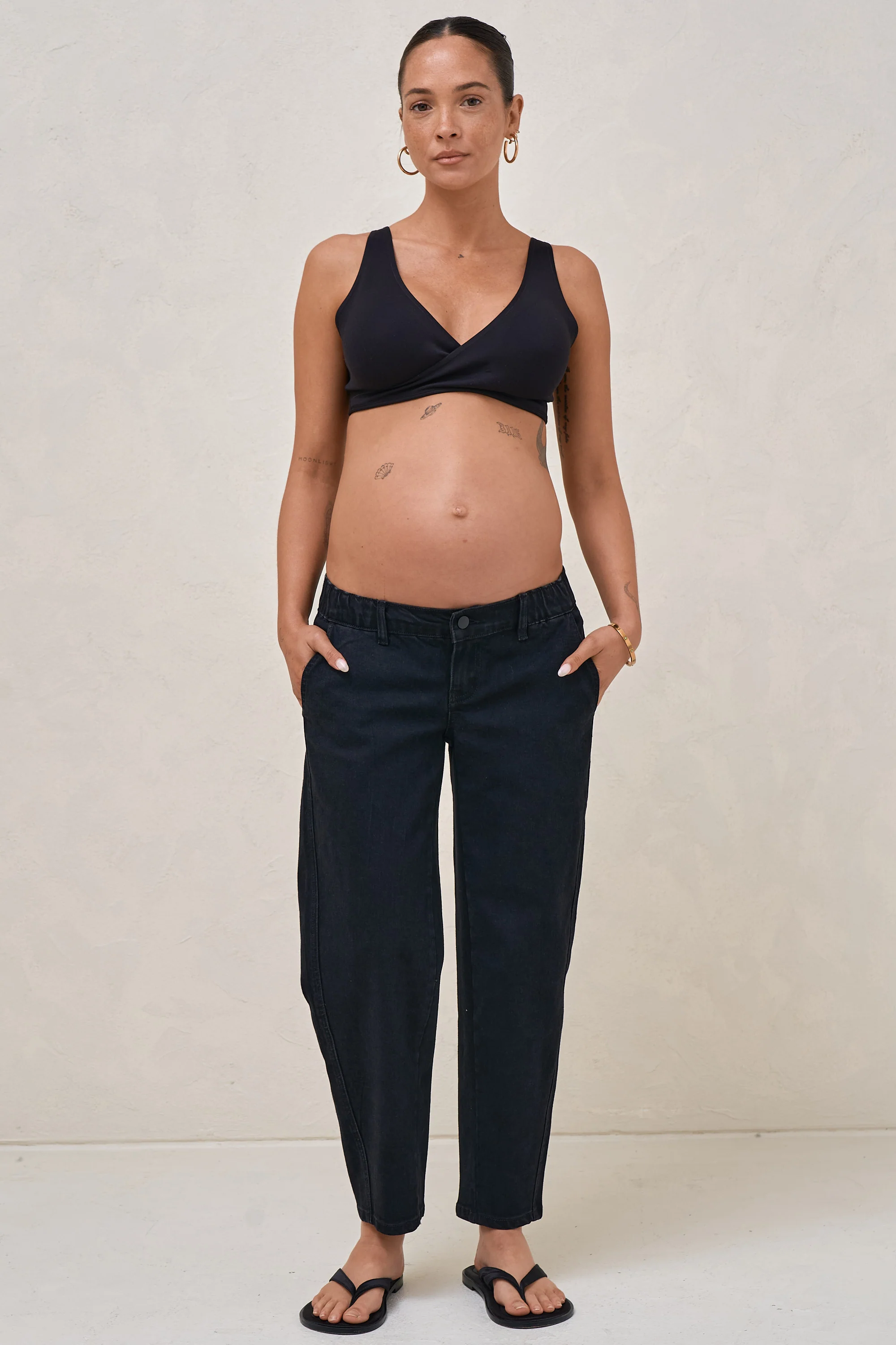 Bend The Rules Barrel Jean - Washed Black