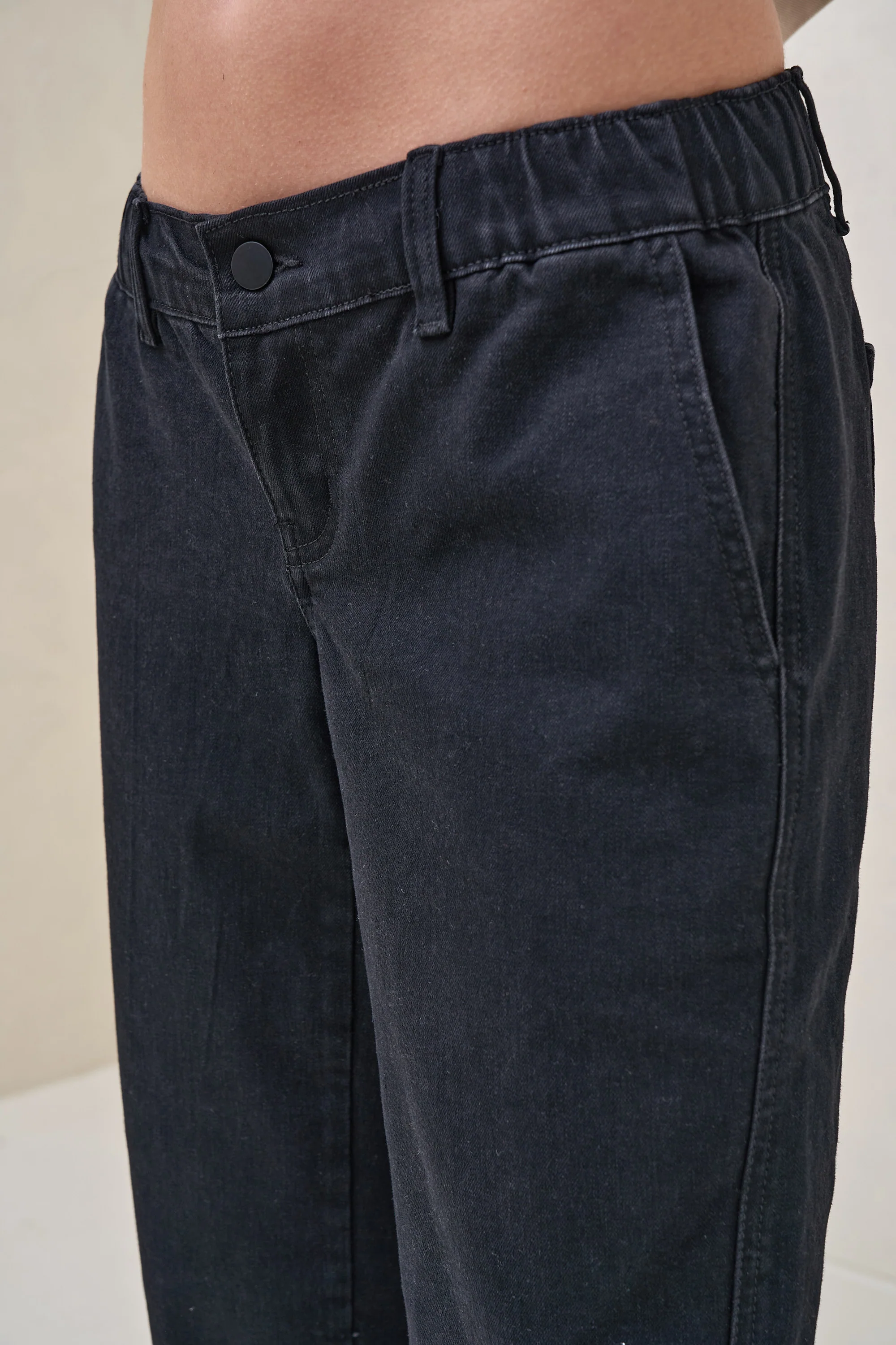 Bend The Rules Barrel Jean - Washed Black - Image 9