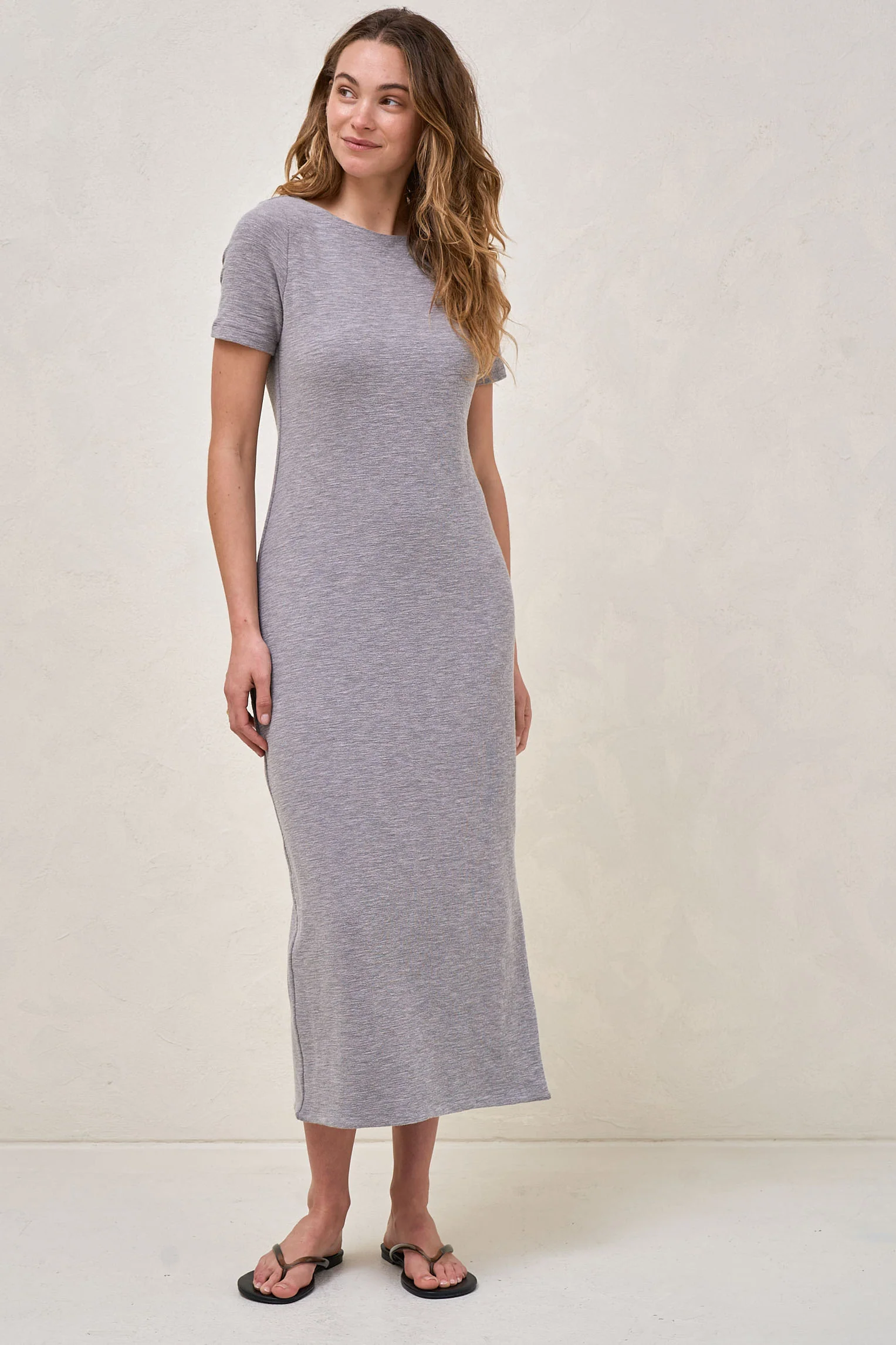 Epitome Short Sleeve Dress - Charcoal - Image 10