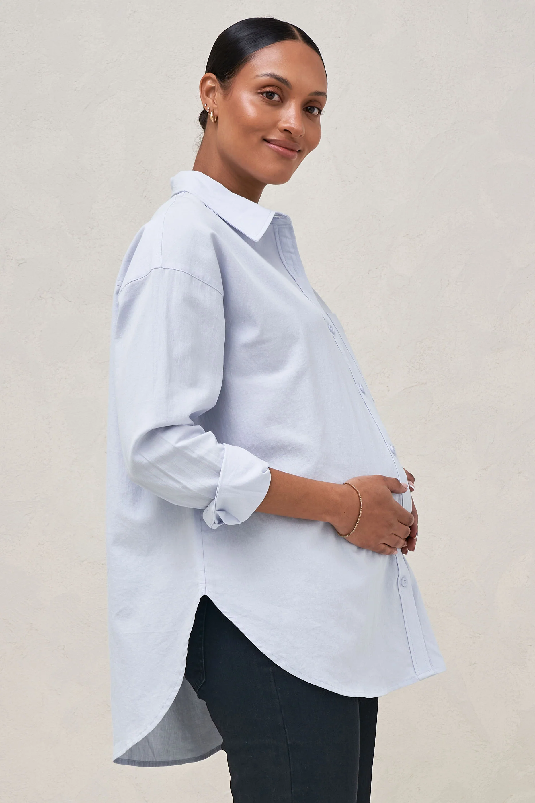 Perpetual Cotton Shirt - Blue - Image 3