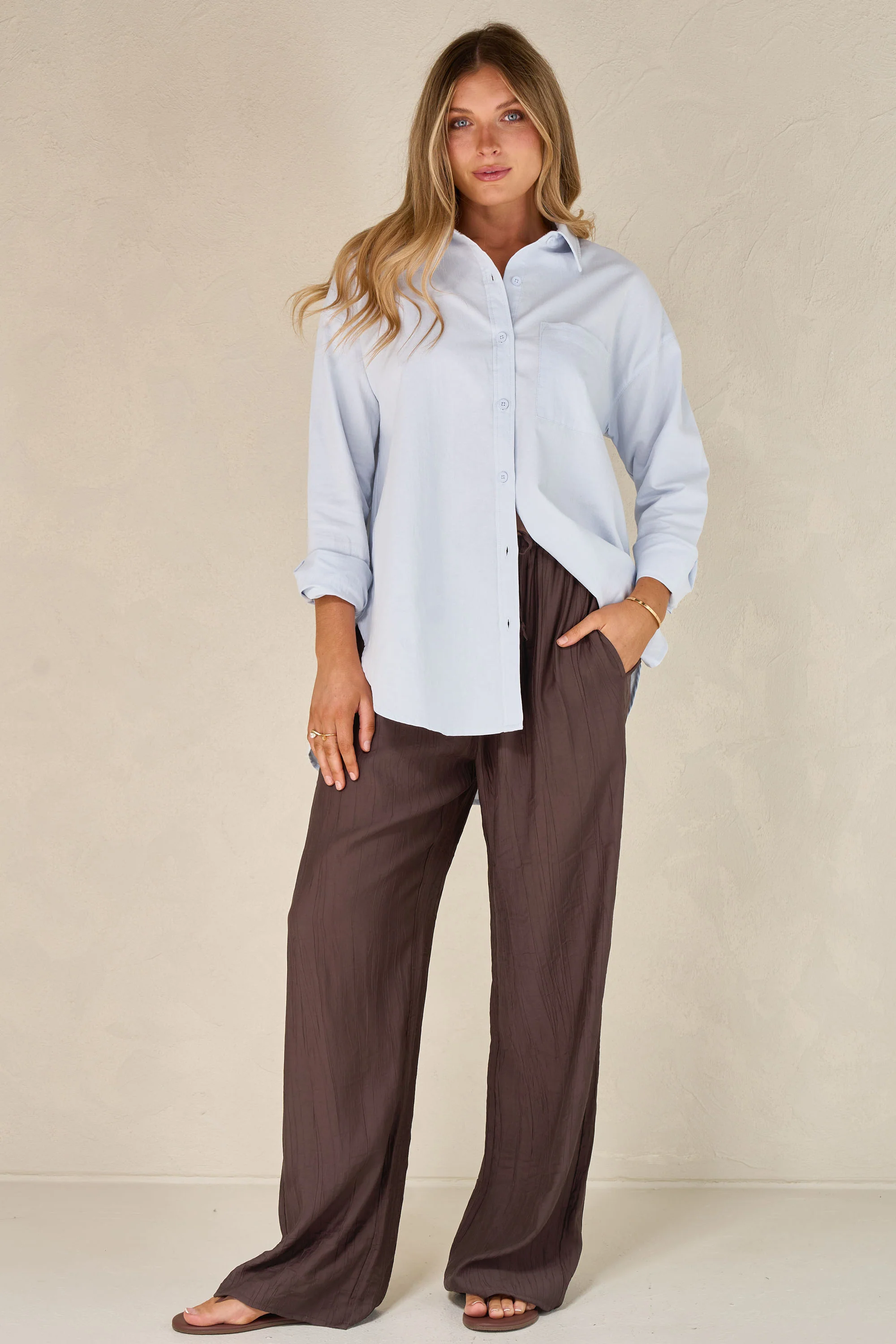 Perpetual Cotton Shirt - Blue - Image 6