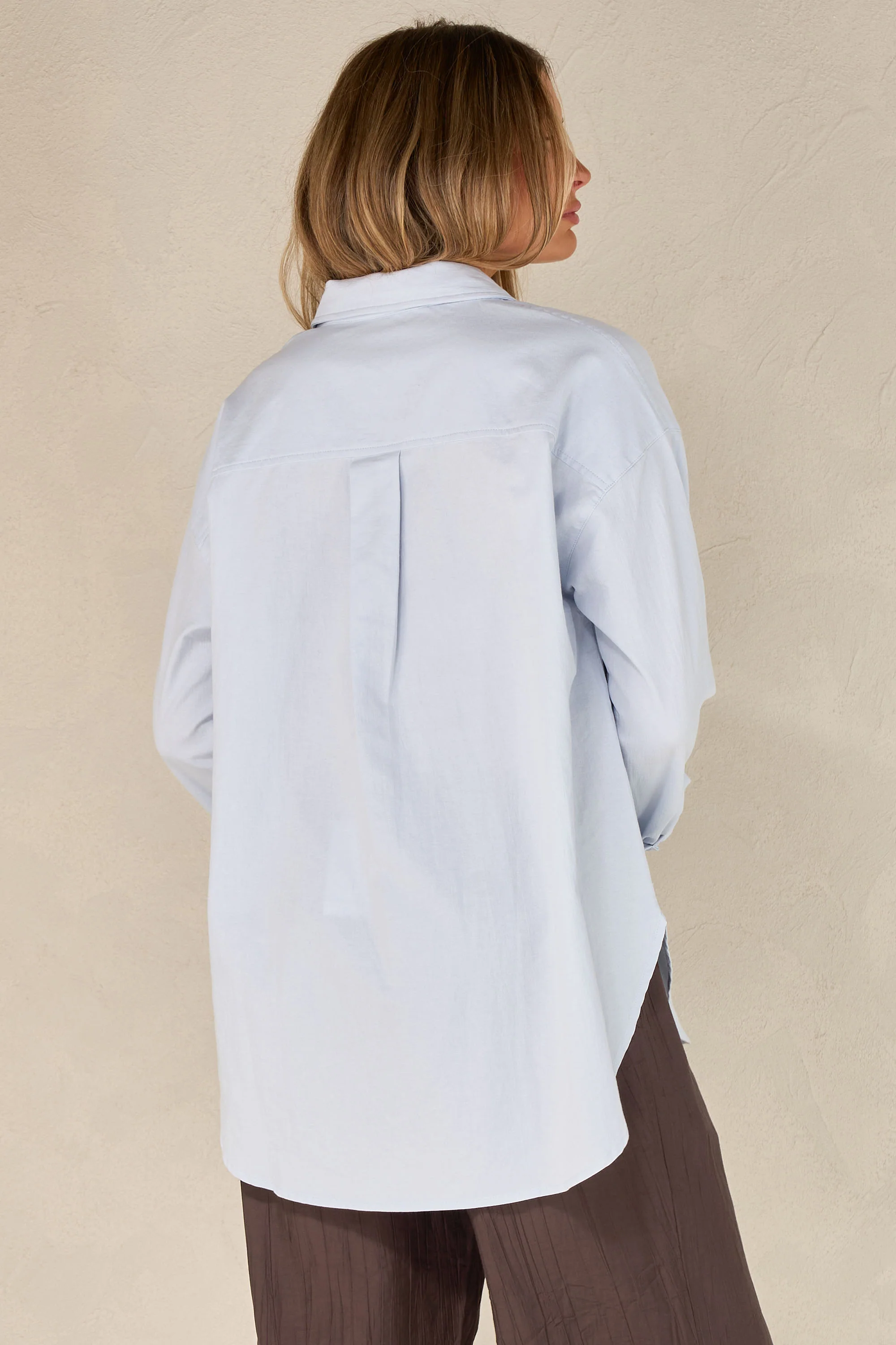 Perpetual Cotton Shirt - Blue - Image 8