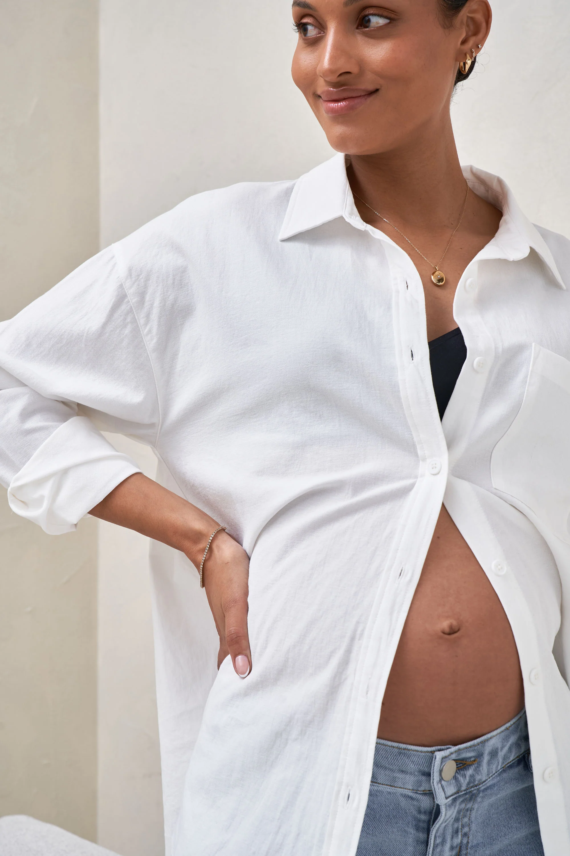 Perpetual Cotton Shirt - Ivory - Image 4